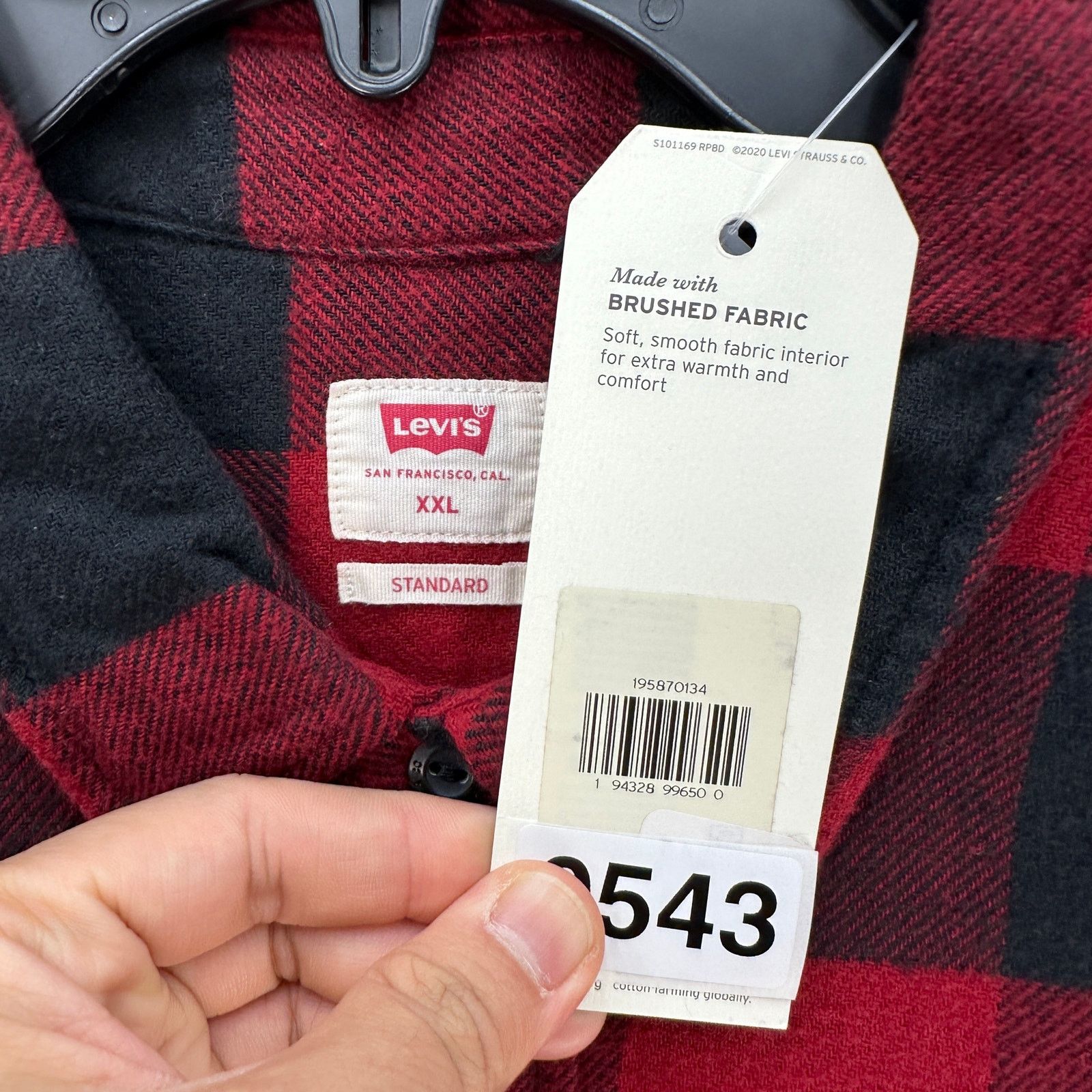 Levi's LEVI'S MEN'S XXLARGE CLASSIC WORKER SHIRT ALBANY BIKING RED Size US XXL / EU 58 / 5 - 4 Thumbnail