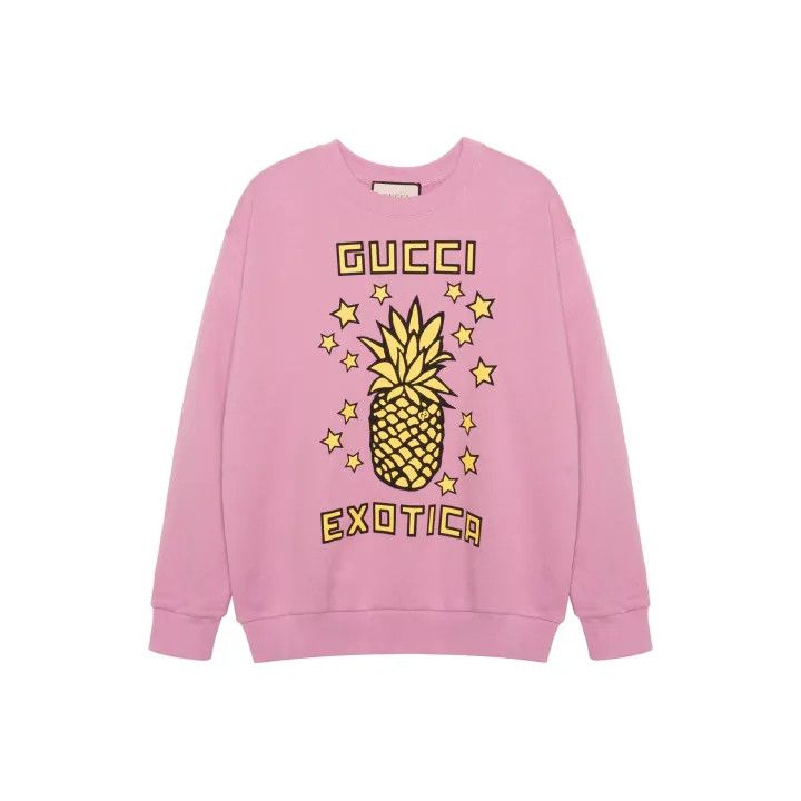 Gucci Gucci Pineapple Print Long Sleeve Sweatshirt Size XS / US 0-2 / IT 36-38 - 1 Thumbnail