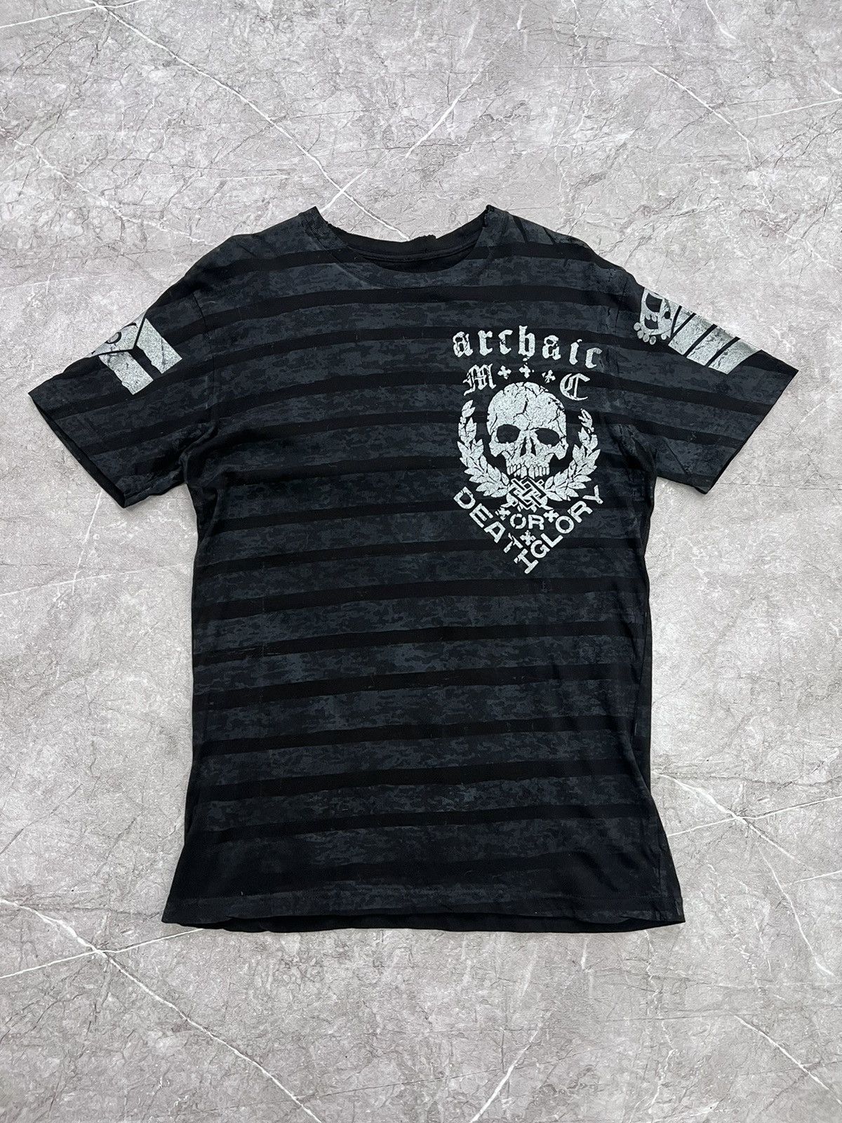 Affliction × Japanese Brand SALE💣💣 Y2K Affliction Style All Over Print T Shirt Tee Size US M / EU 48-50 / 2 - 11 Thumbnail