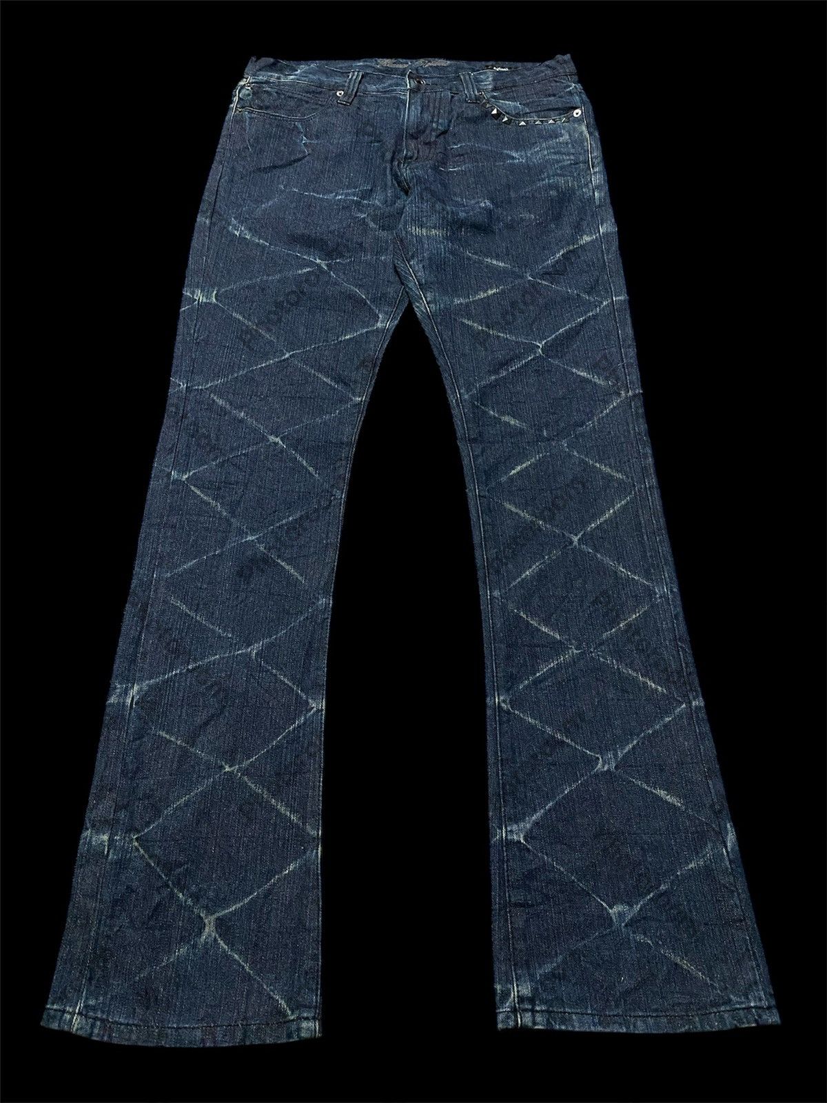Hysteric Glamour × Japanese Brand × Tornado Mart Flare Jeans Japanese Sortisso Bondage Denim Size US 33 - 5 Thumbnail