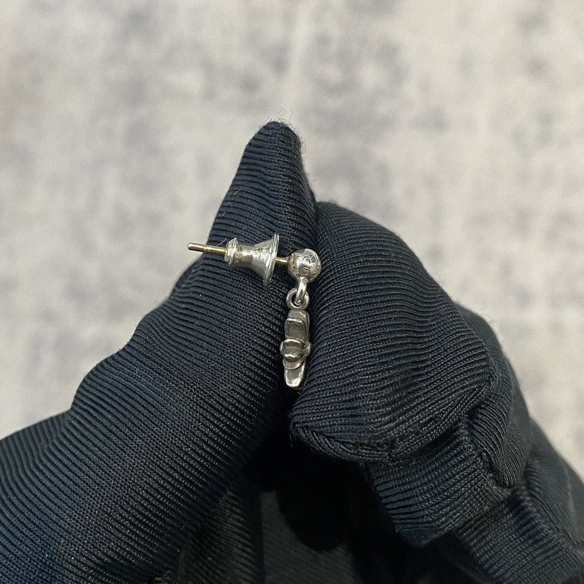 Chrome Hearts Chrome Hearts Tiny E silver diamond earring Size ONE SIZE - 5 Thumbnail