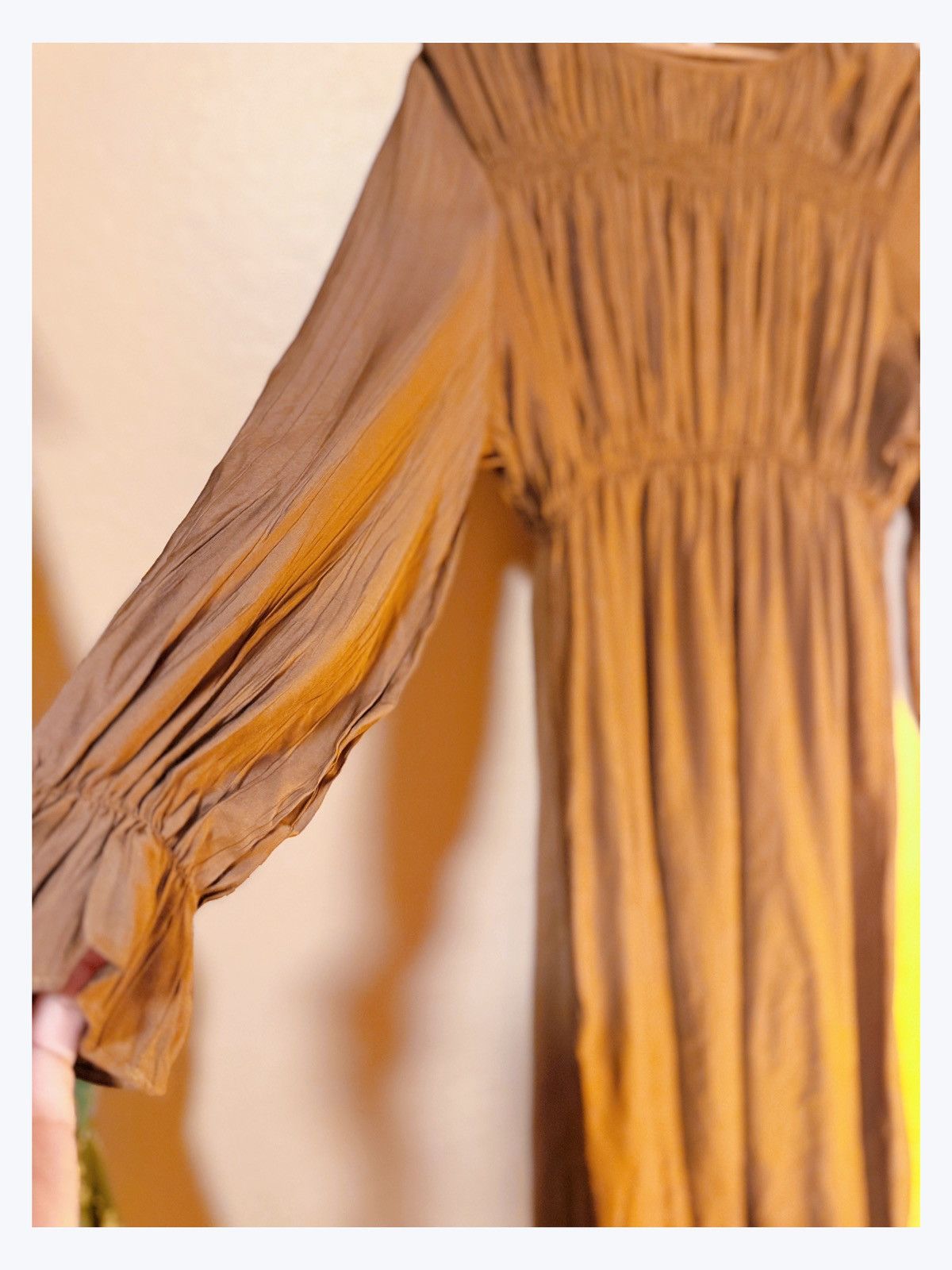 Other 🍂 Flowy Boho Prairie Dress – Rust Brown Size L / US 10 / IT 46 - 4 Thumbnail