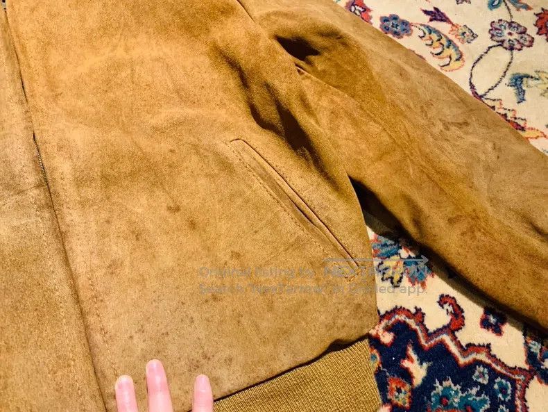 Other Yellow suede cowhide jacket Size US L / EU 52-54 / 3 - 5 Thumbnail