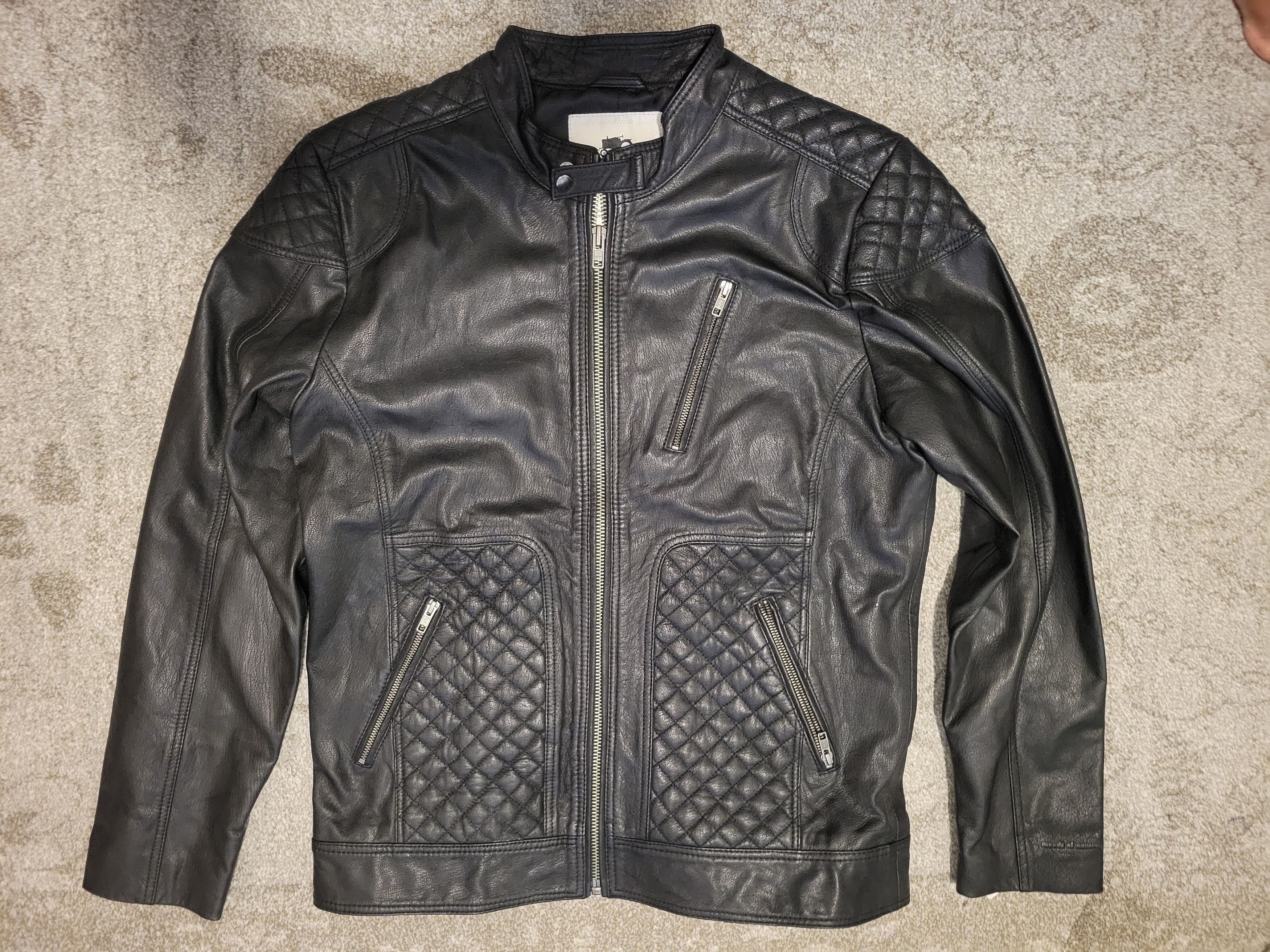 Moods of Norway leather biker jacket (Eddy Dale)
