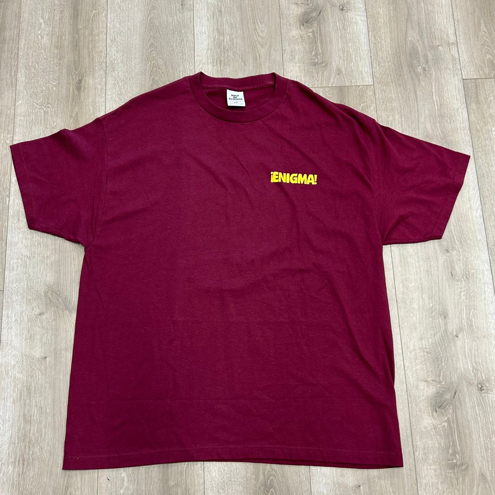 Stussy Boys Of Summer Enigma! Fingers Tee T Shirt Maroon Size XXL Size US XXL / EU 58 / 5 - 1 Thumbnail