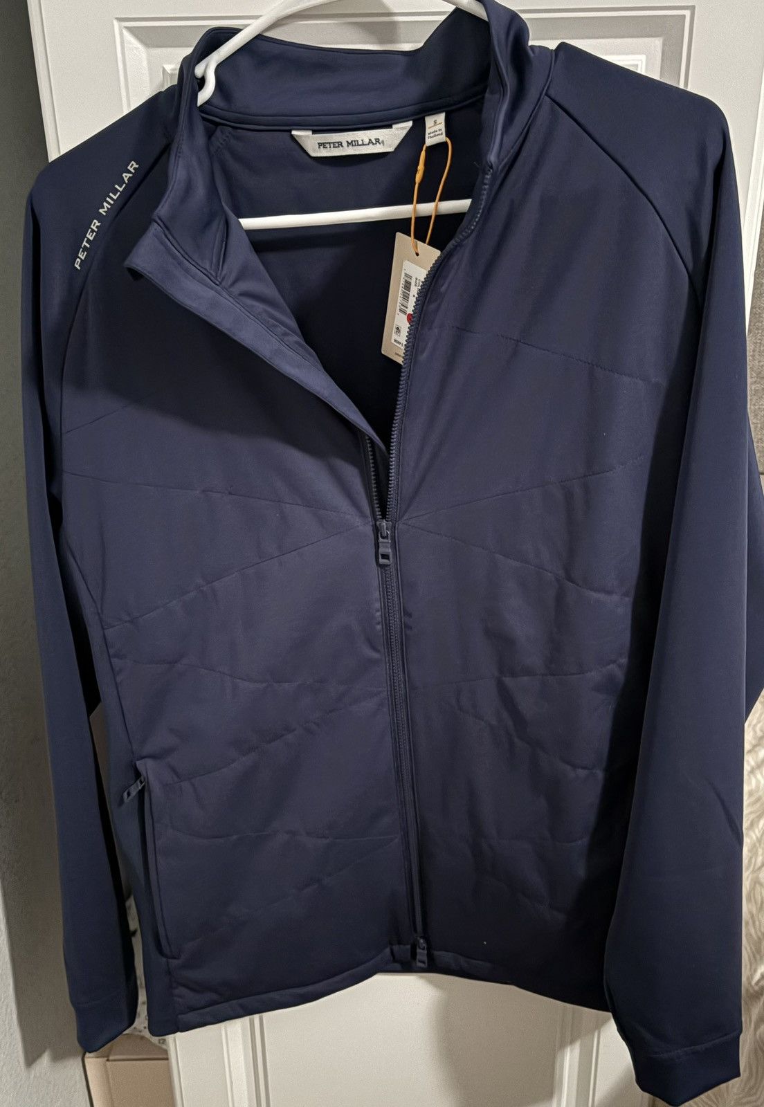 Peter Millar Peter Millar Merge Hybrid Sport Navy Full Zip Golf Jacket Sm Size US S / EU 44-46 / 1 - 1 Thumbnail