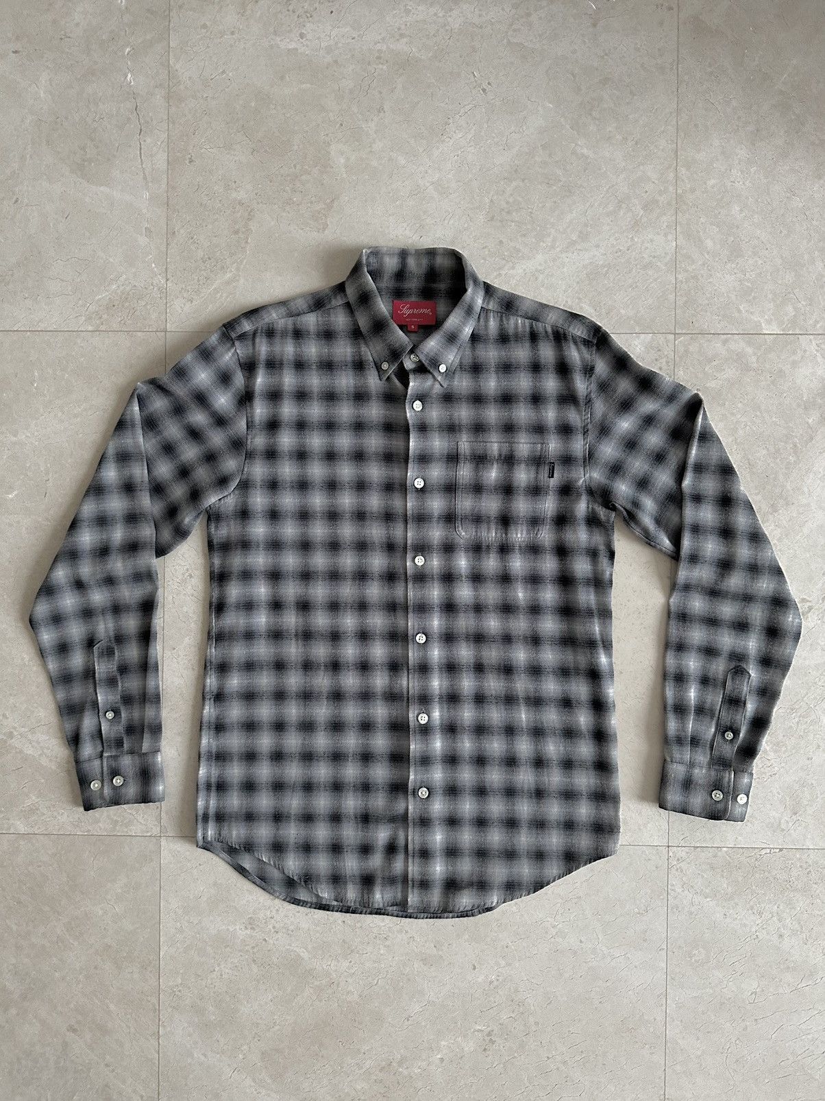 image of Supreme Shadow Plaid Flannel Shirt, Men's (Size Small)