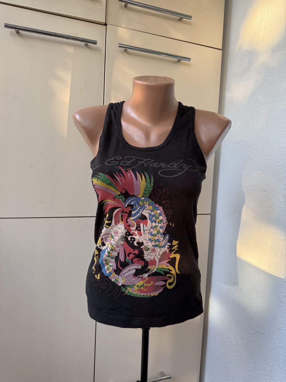 Ed Hardy Vintage Ed Hardy Tank Top faded Fish Size S / US 4 / IT 40 - 2 Thumbnail