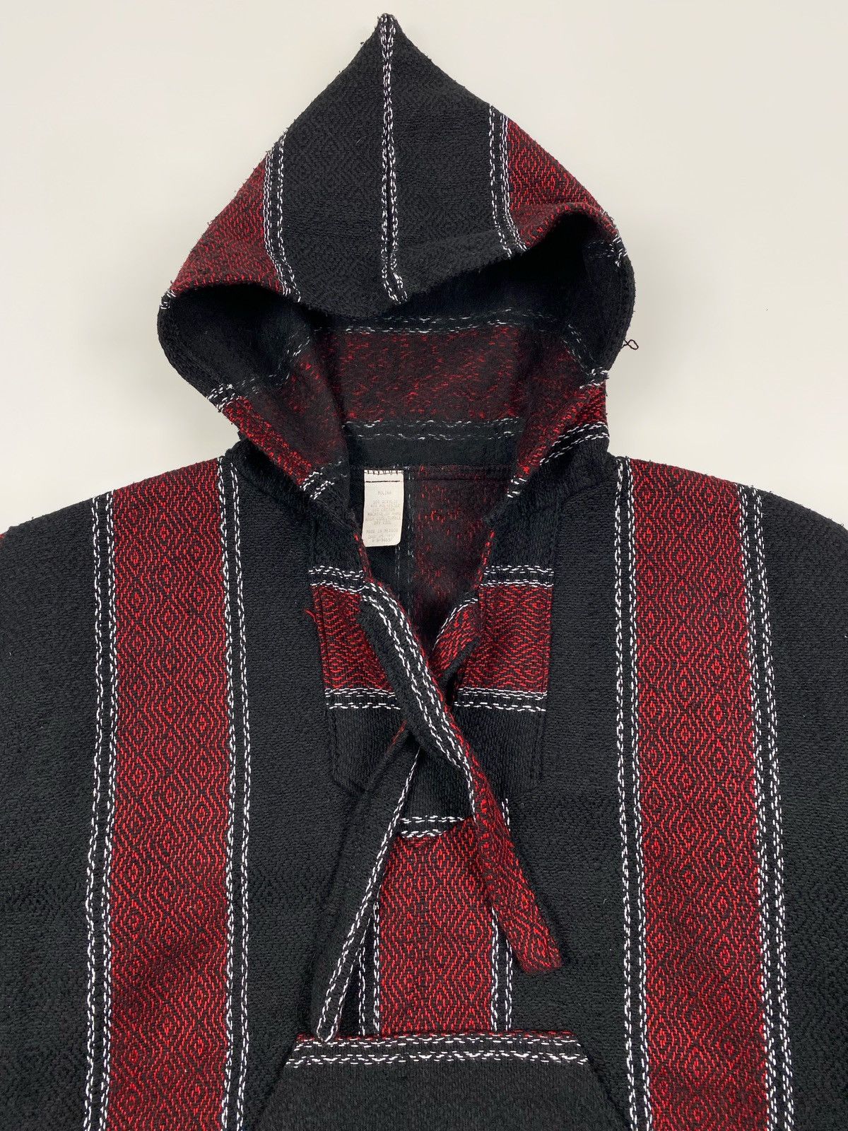 Vintage Y2K Vintage Molina Mexican Native Woven Stripped Baja Hoodie Size US M / EU 48-50 / 2 - 2 Thumbnail