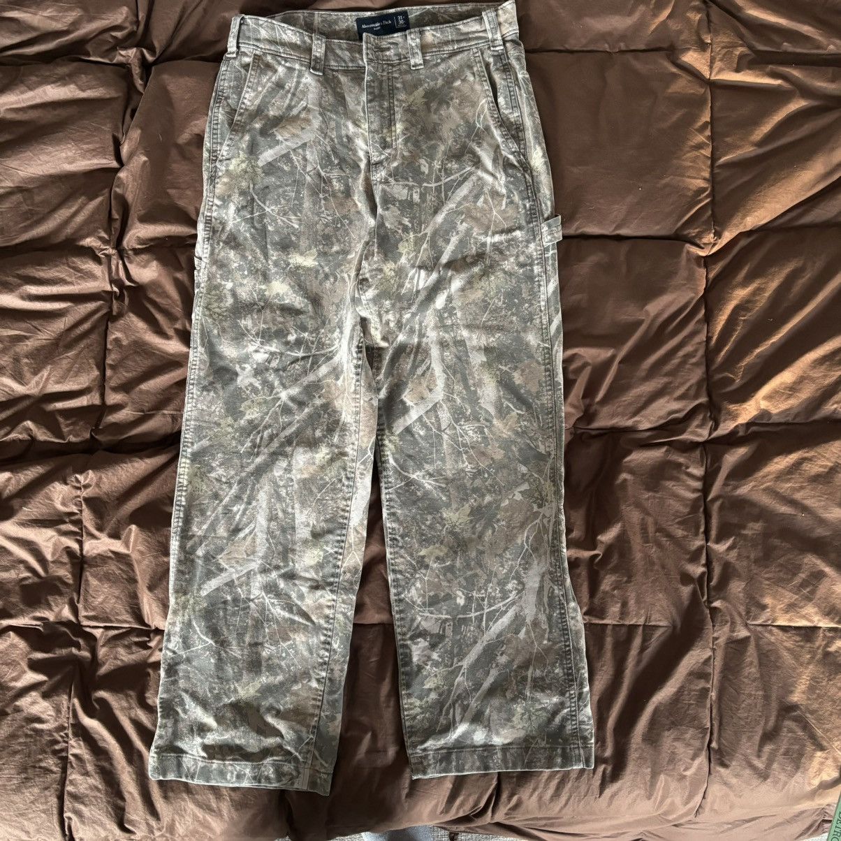 Abercrombie & Fitch Abercrombie And Fitch Baggy Workwear Pant Camo 31x30 Size US 31 - 1 Thumbnail