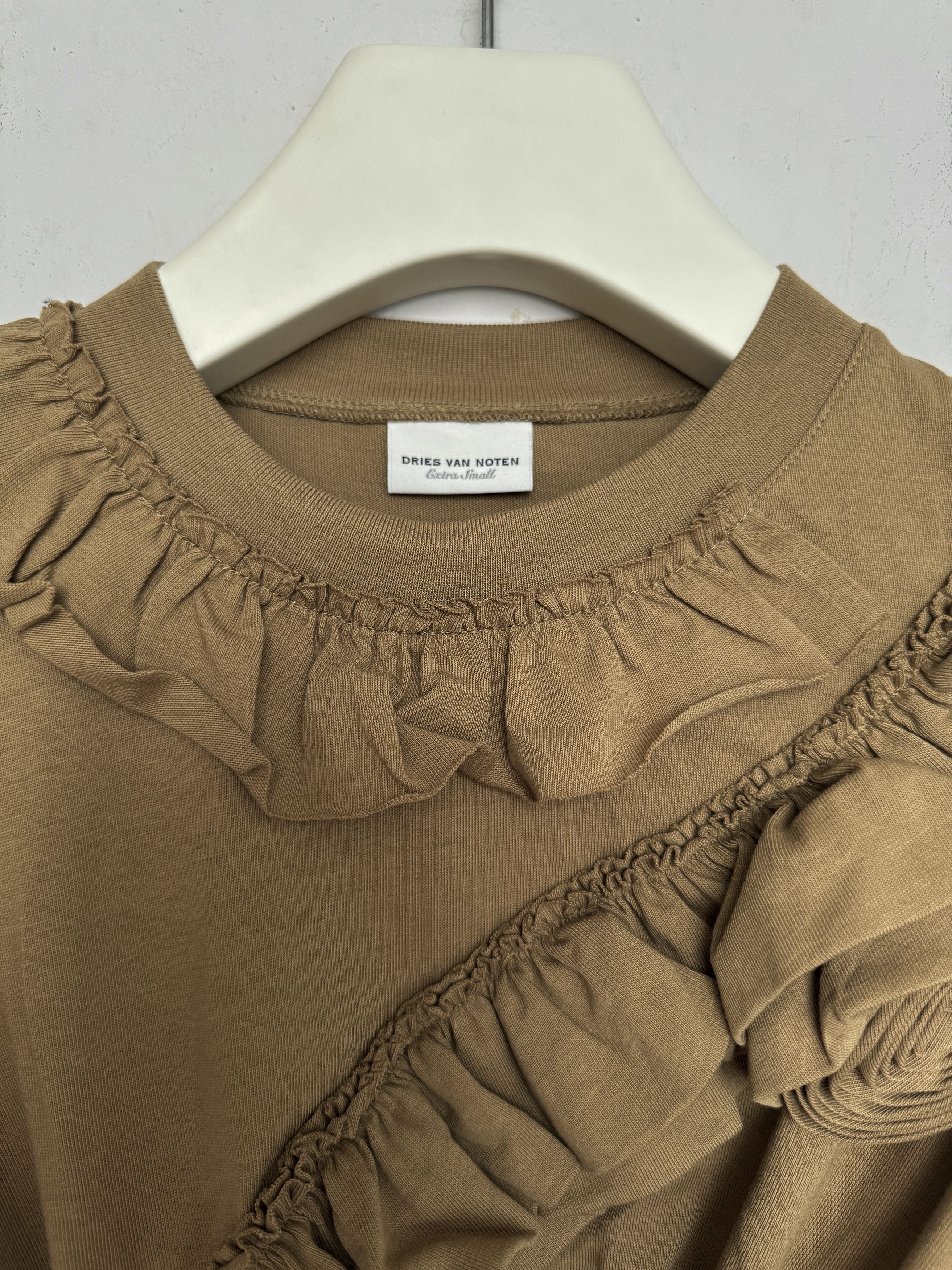Dries Van Noten Floral Ruffle Blouse Size XS / US 0-2 / IT 36-38 - 3 Thumbnail