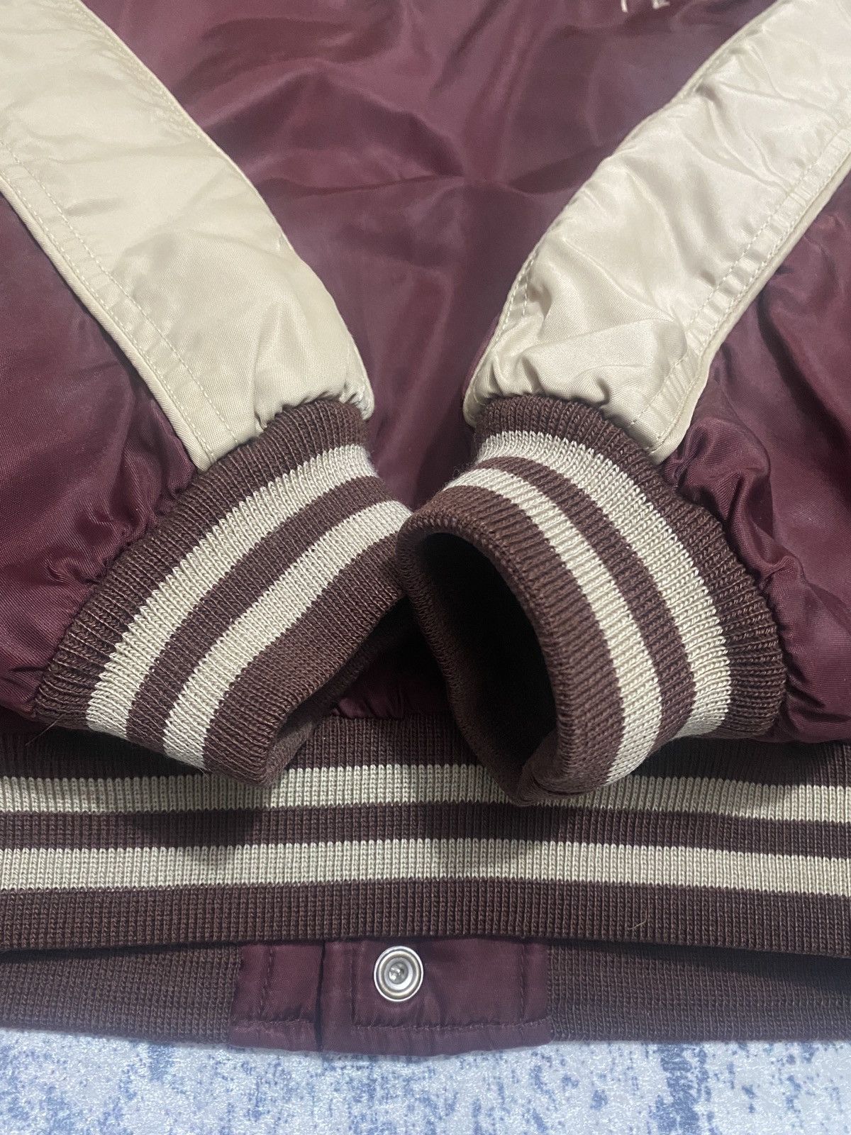 Alpha Industries Vintage alpha Industries baseball rare jacket with big logo Size US L / EU 52-54 / 3 - 12 Thumbnail