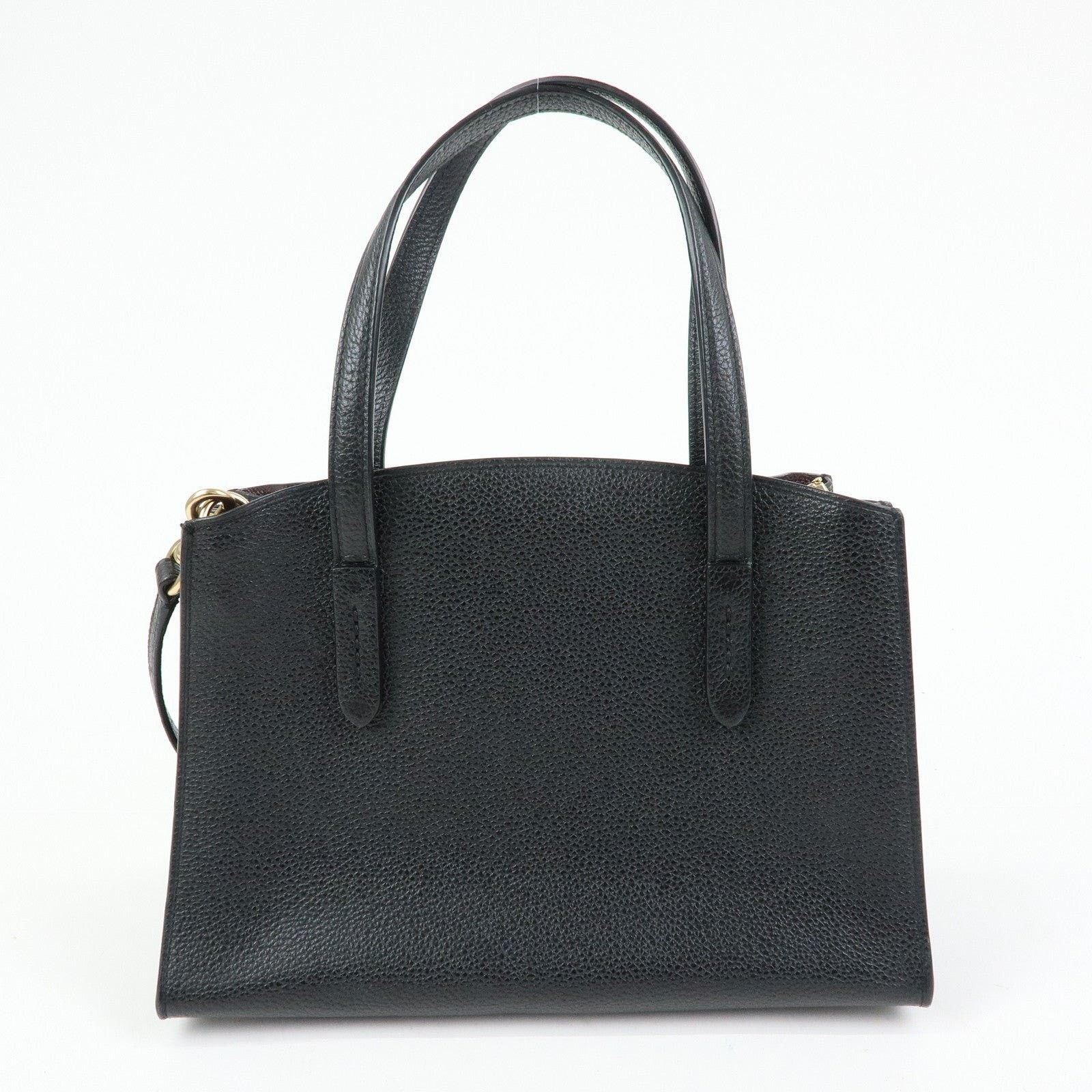 Coach Coach Charlie Carryall 28 Leather Shoulder Bag Black Size ONE SIZE - 2 Thumbnail