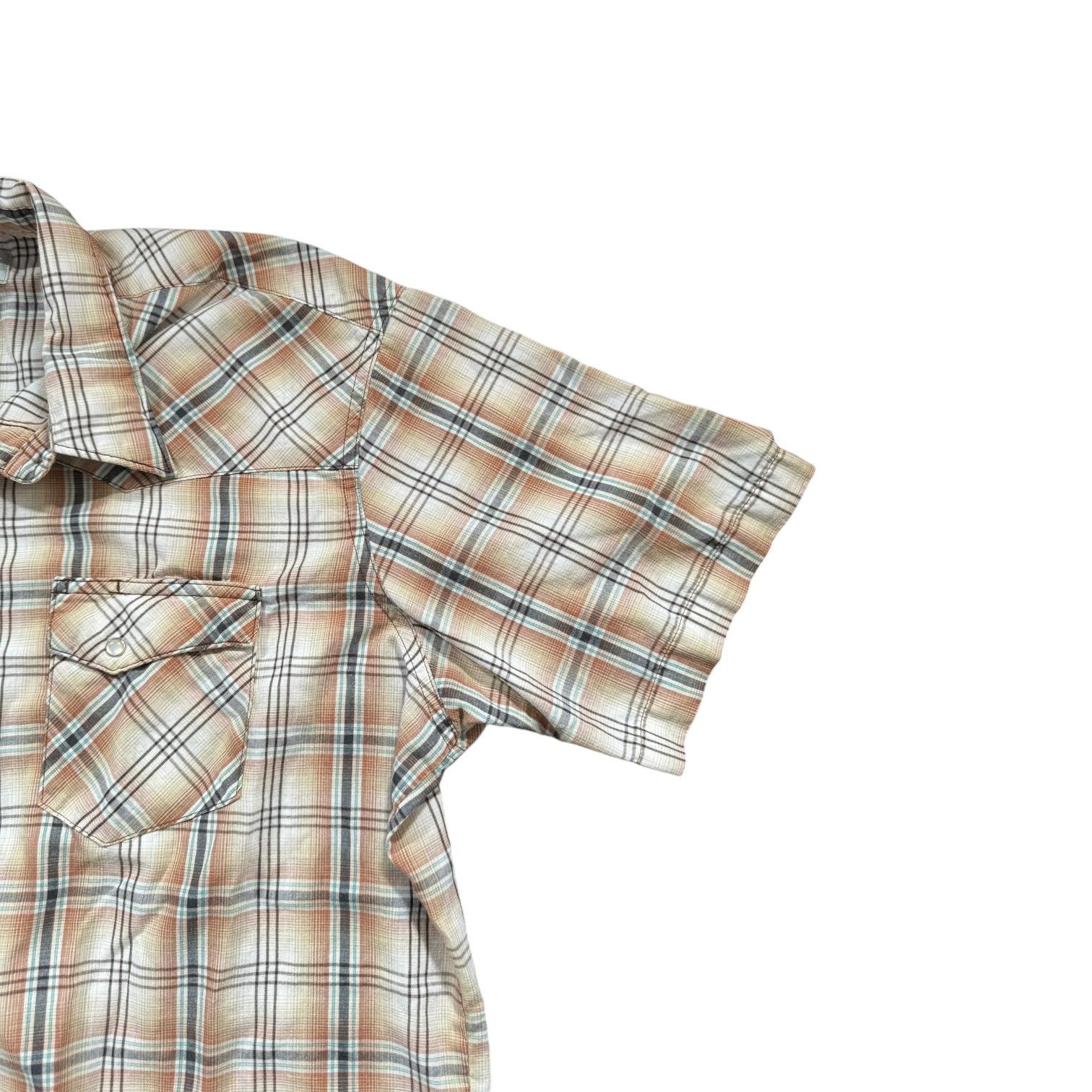 Wrangler Vintage Wrangler Wrancher Short Sleeve Plaid Shirt XL Tall Size US XL / EU 56 / 4 - 5 Thumbnail
