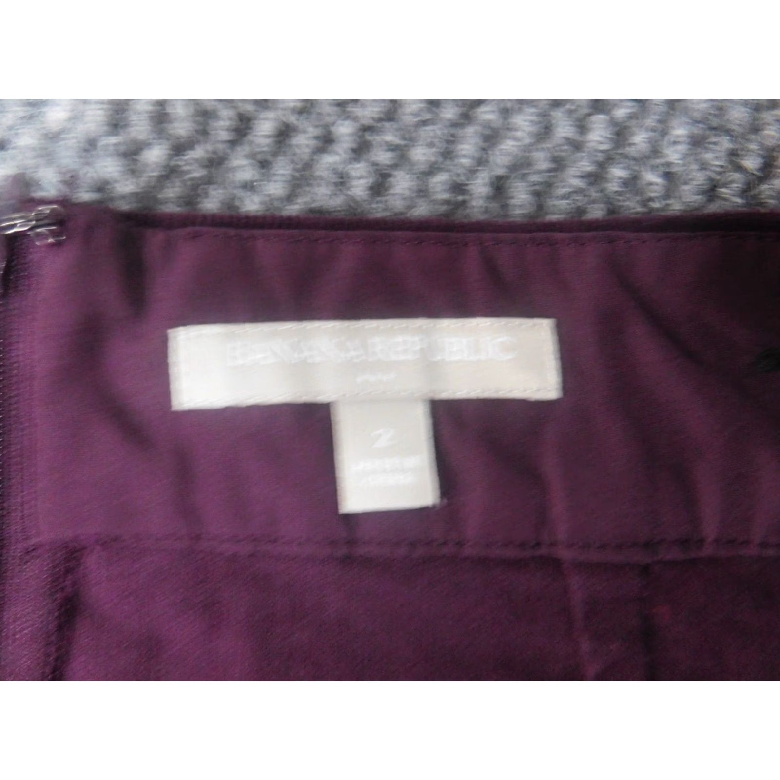 Banana Republic **Purple Zip A-Line Skirt** User: **A-Line Purple Zip Skirt** Size 26" / US 2 / IT 38 - 7 Thumbnail