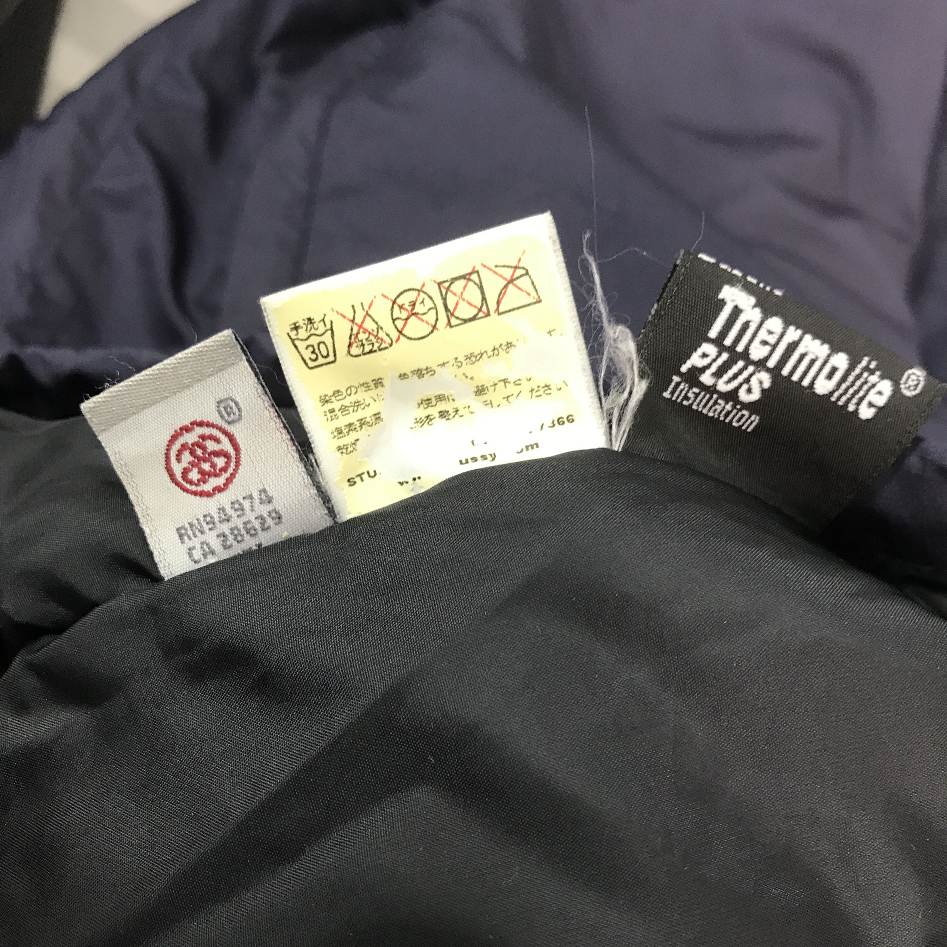 Japanese Brand × Stussy Vintage Stussy puffer purple hoodie Jacket Size US L / EU 52-54 / 3 - 14 Thumbnail