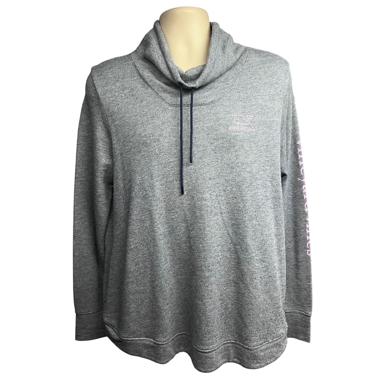 Vineyard Vines Vineyard Vines Gray Pullover Shirt Large Pockets Funnel Neck Size L / US 10 / IT 46 - 3 Thumbnail
