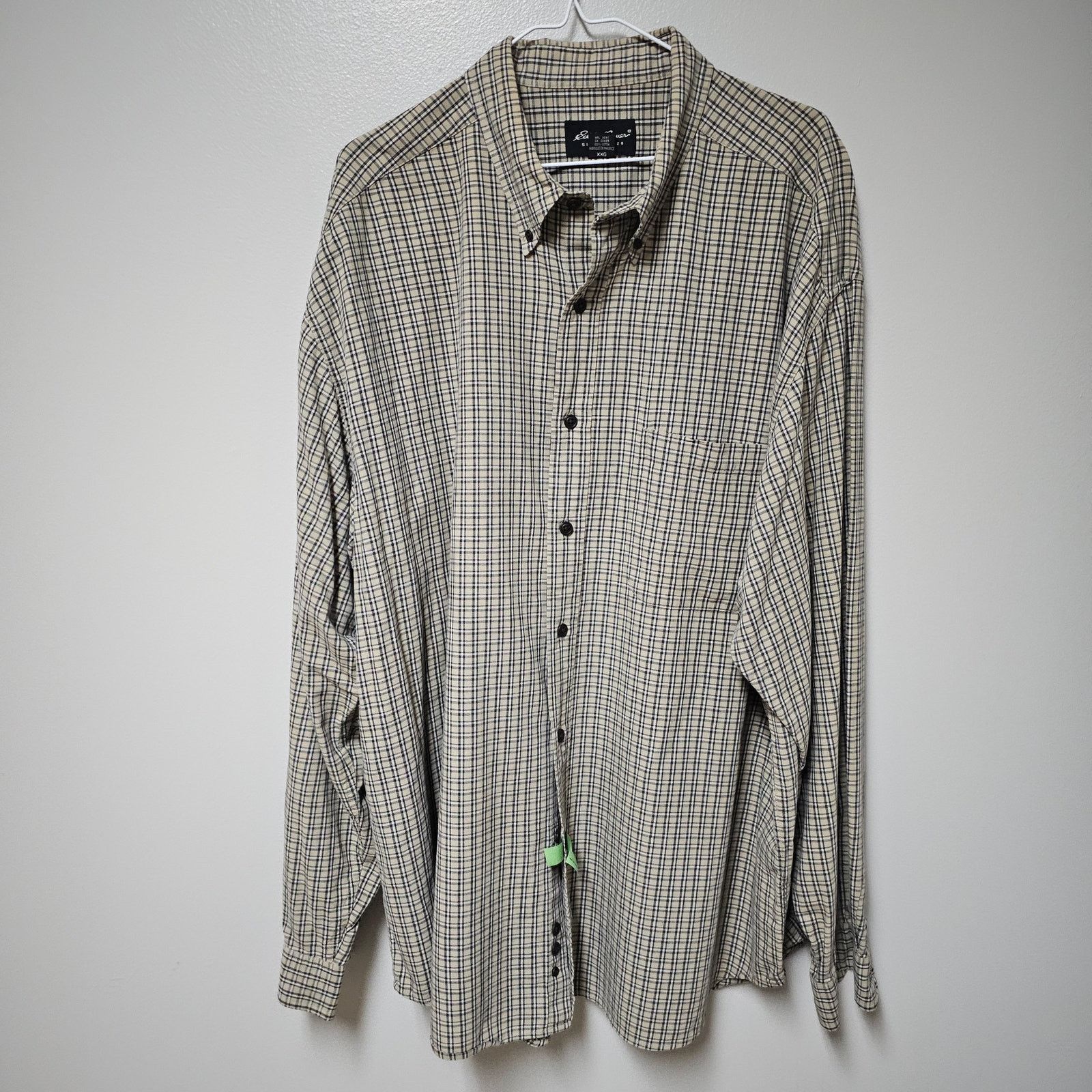 Eddie Bauer Mens Eddie Bauer Checked Button Up 100% Cotton Shirt SZ XXL Size US XXL / EU 58 / 5 - 1 Thumbnail
