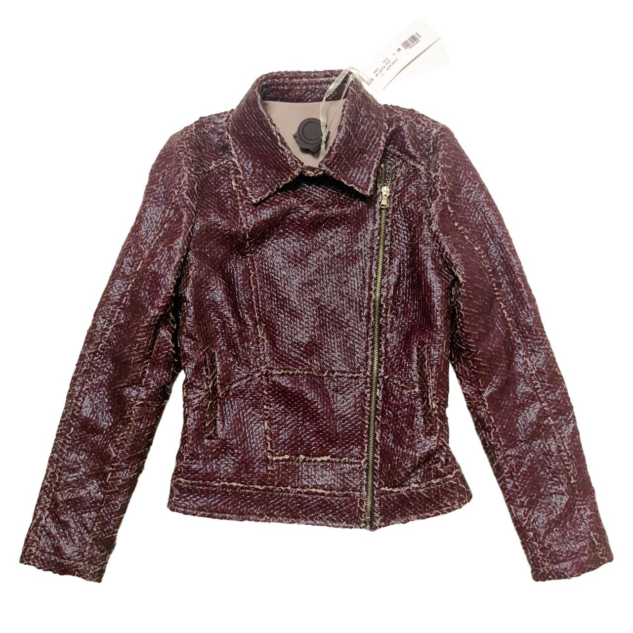 KMRii Van Caloen distressed leather biker jacket Size XS / US 0-2 / IT 36-38 - 1 Thumbnail