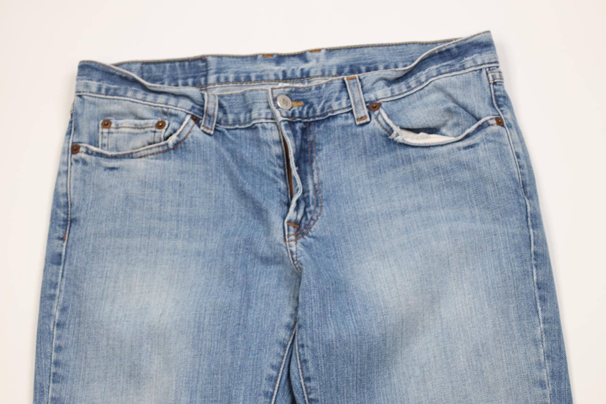 Lucky Brand Vintage 90s Y2K Lucky Brand Flared Wide Leg Jeans USA Blue Size 30" / US 8 / IT 44 - 2 Thumbnail