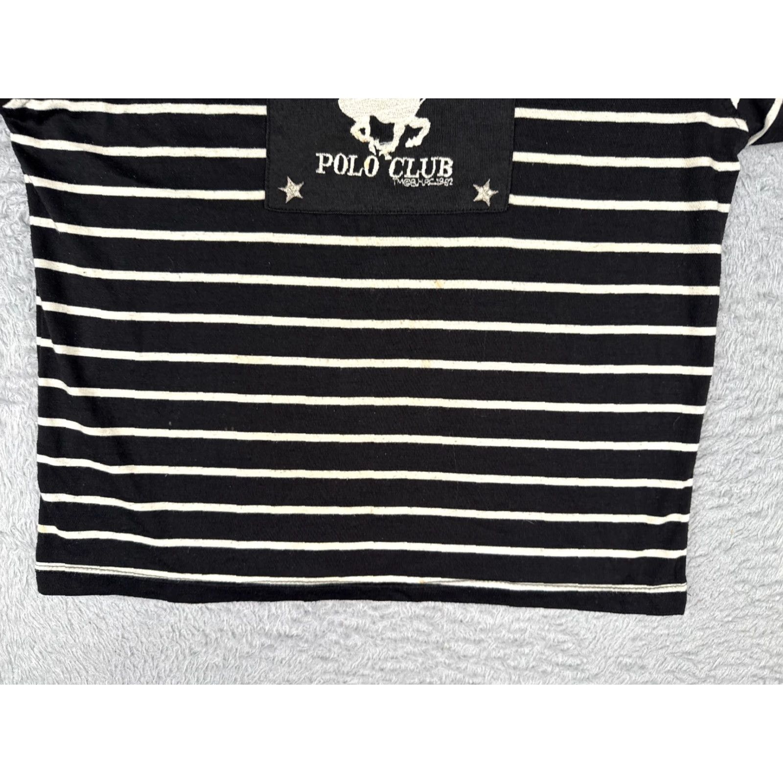 Vintage Unbranded Men's Polo Shirt Small Black Striped Cotton Long Sleeve Activewear Casual Sports Size US S / EU 44-46 / 1 - 5 Thumbnail