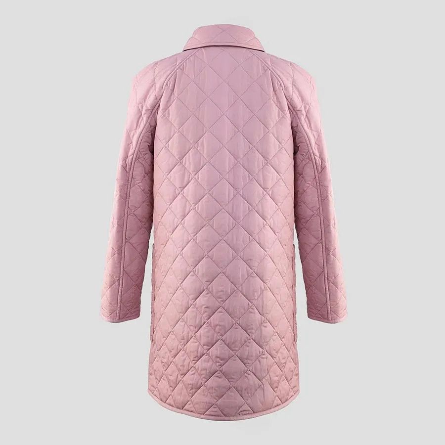 Burberry o1w1db10426 Quilted Padded Coat in Antique Rose Size XL / US 12-14 / IT 48-50 - 3 Thumbnail
