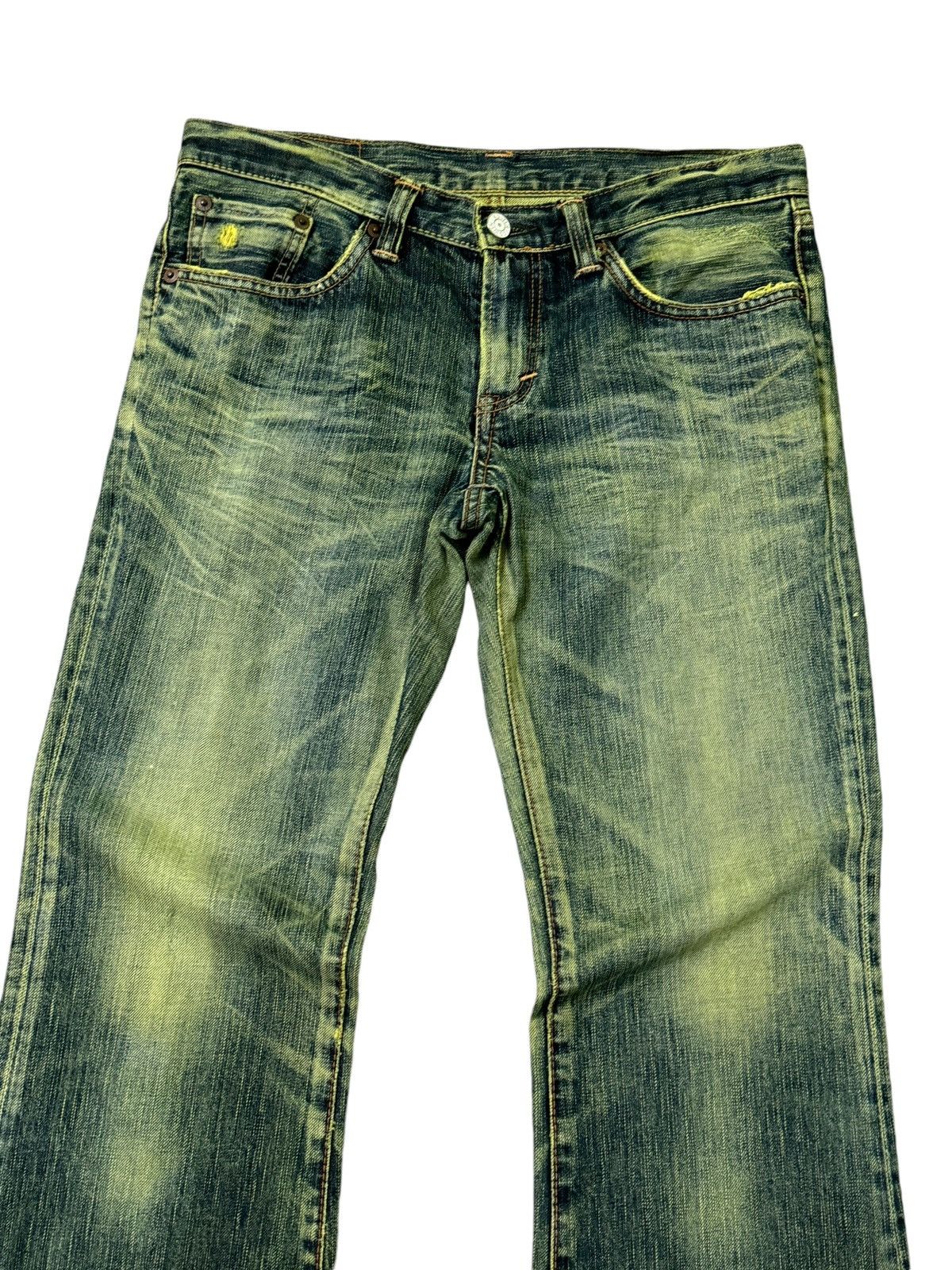If Six Was Nine FLARE EDWIN MUDWASH DISTRESSED DENIM JEANS Size US 29 - 5 Thumbnail
