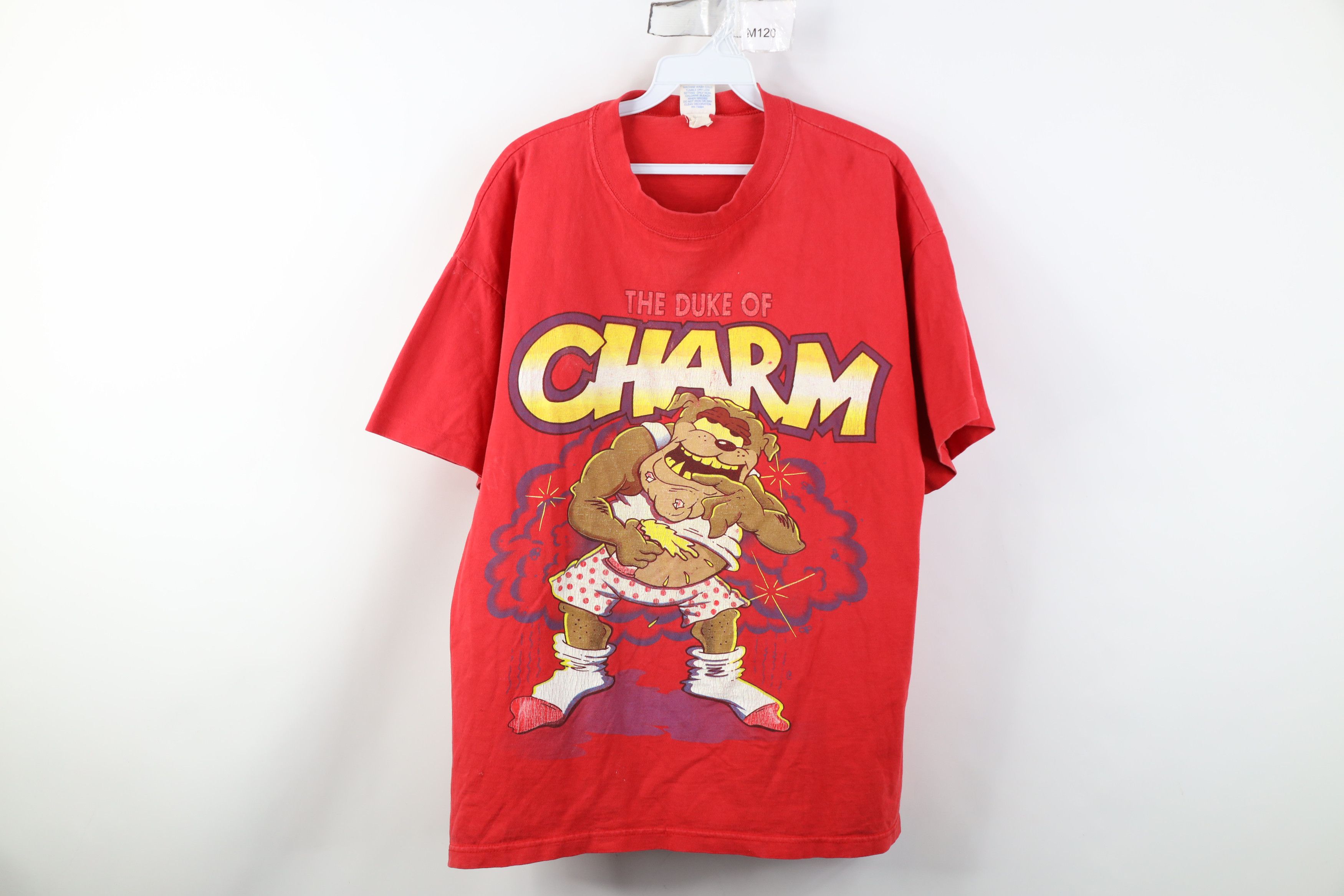 Vintage Vintage 90s Streetwear Duke of Charm Monster T-Shirt USA Size US XL / EU 56 / 4 - 1 Thumbnail