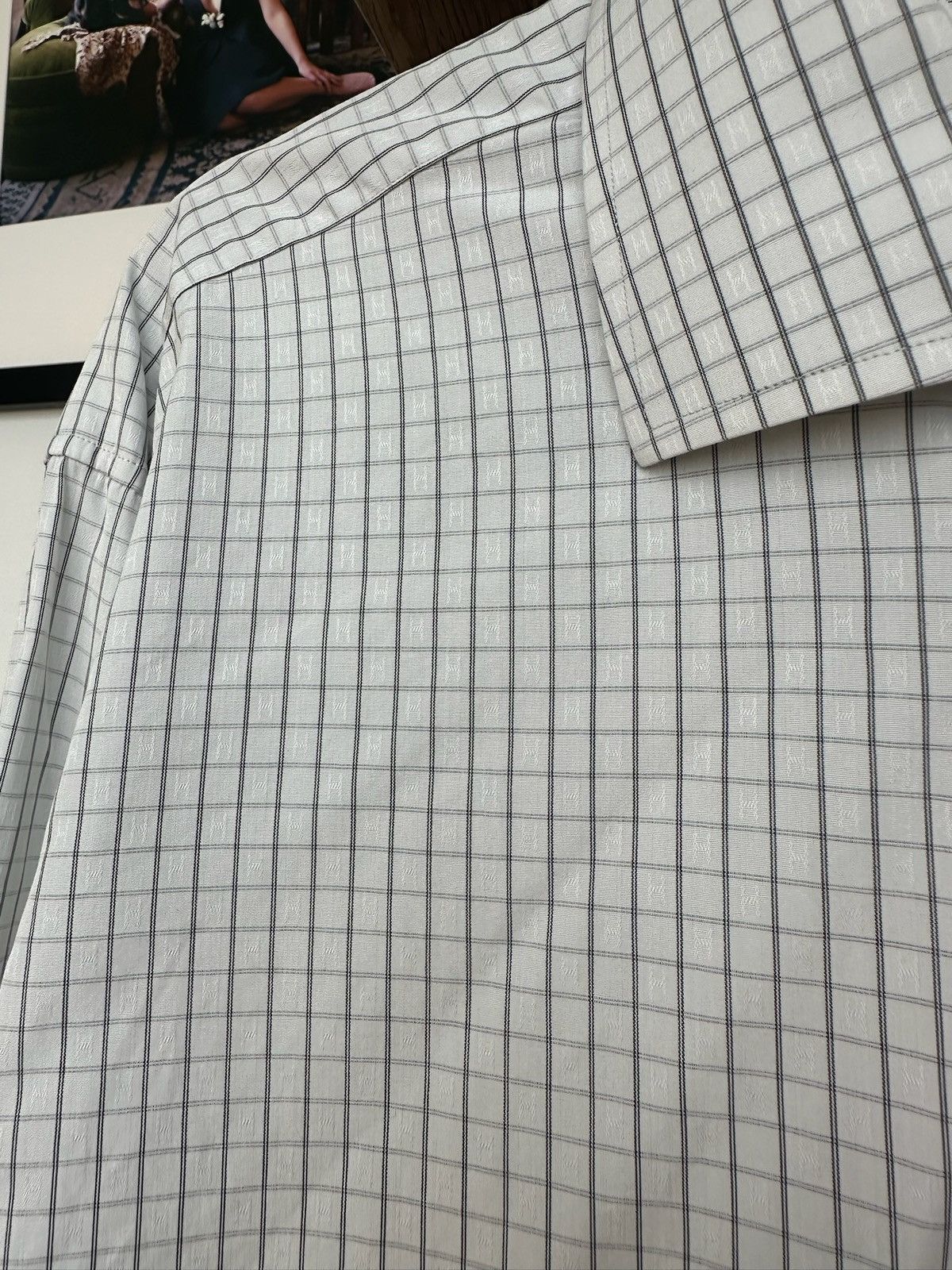 Hermes Hermes botton front shirt Size US L / EU 52-54 / 3 - 4 Thumbnail