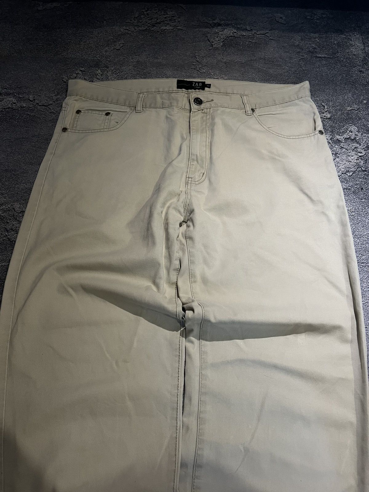 Vintage Japanese Wide Leg Baggy Streetwear Jeans Beige Size US 40 / EU 56 - 2 Thumbnail