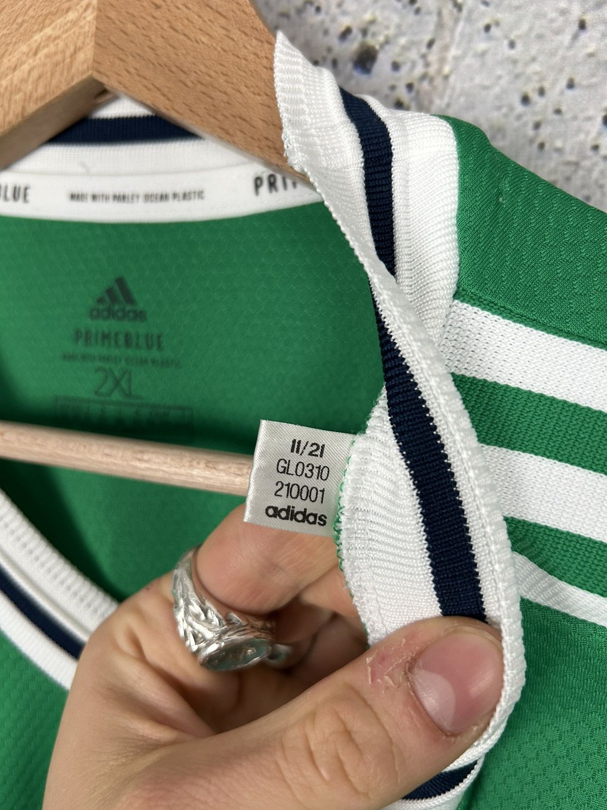 Adidas Ireland Soccer Jersey Adidas Football Sportswear Vintage Size US XXL / EU 58 / 5 - 6 Thumbnail