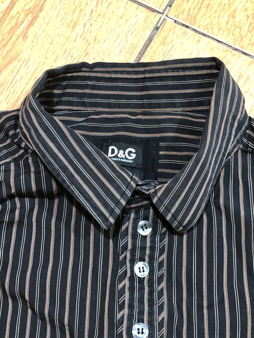 Dolce & Gabbana Dolce & Gabbana Striped Classic Fit Button Up Shirt Size M Size US M / EU 48-50 / 2 - 8 Thumbnail