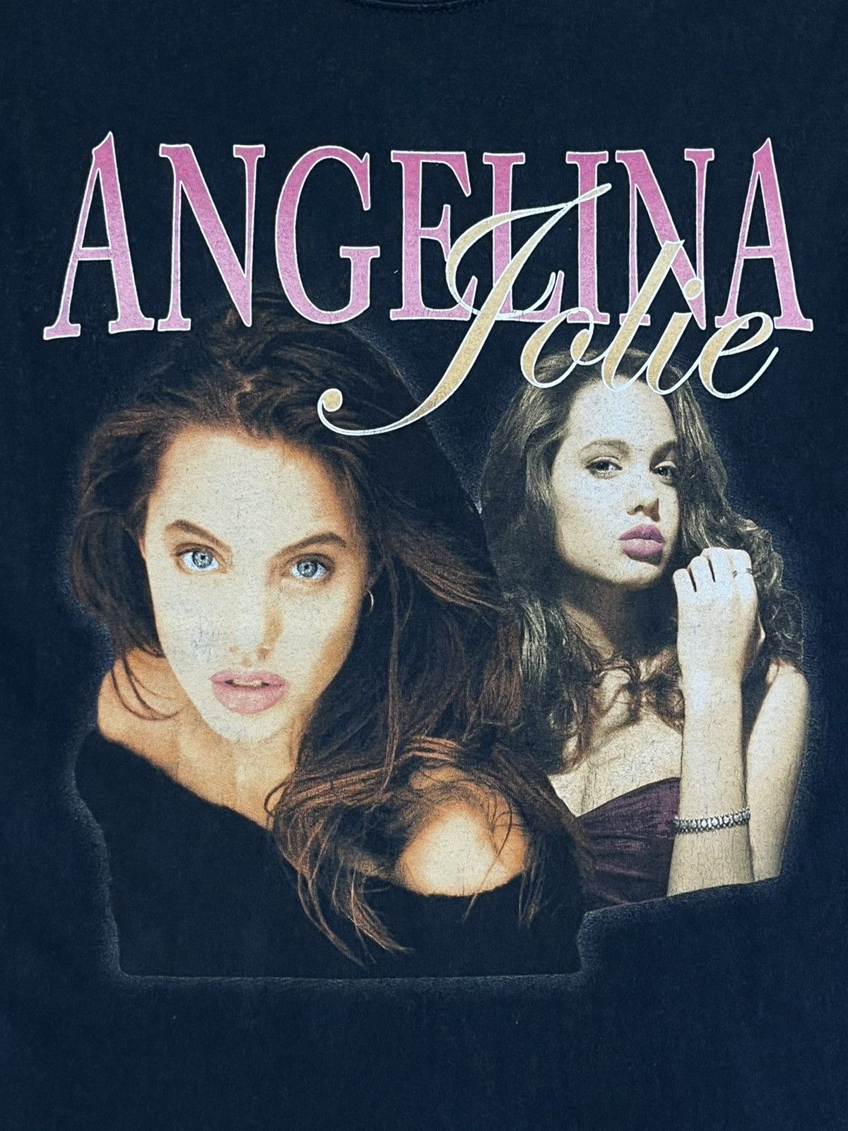 Band Tees ANGELINA JOLIE HOMAGE TEES T SHIRT Size US XS / EU 42 / 0 - 3 Thumbnail