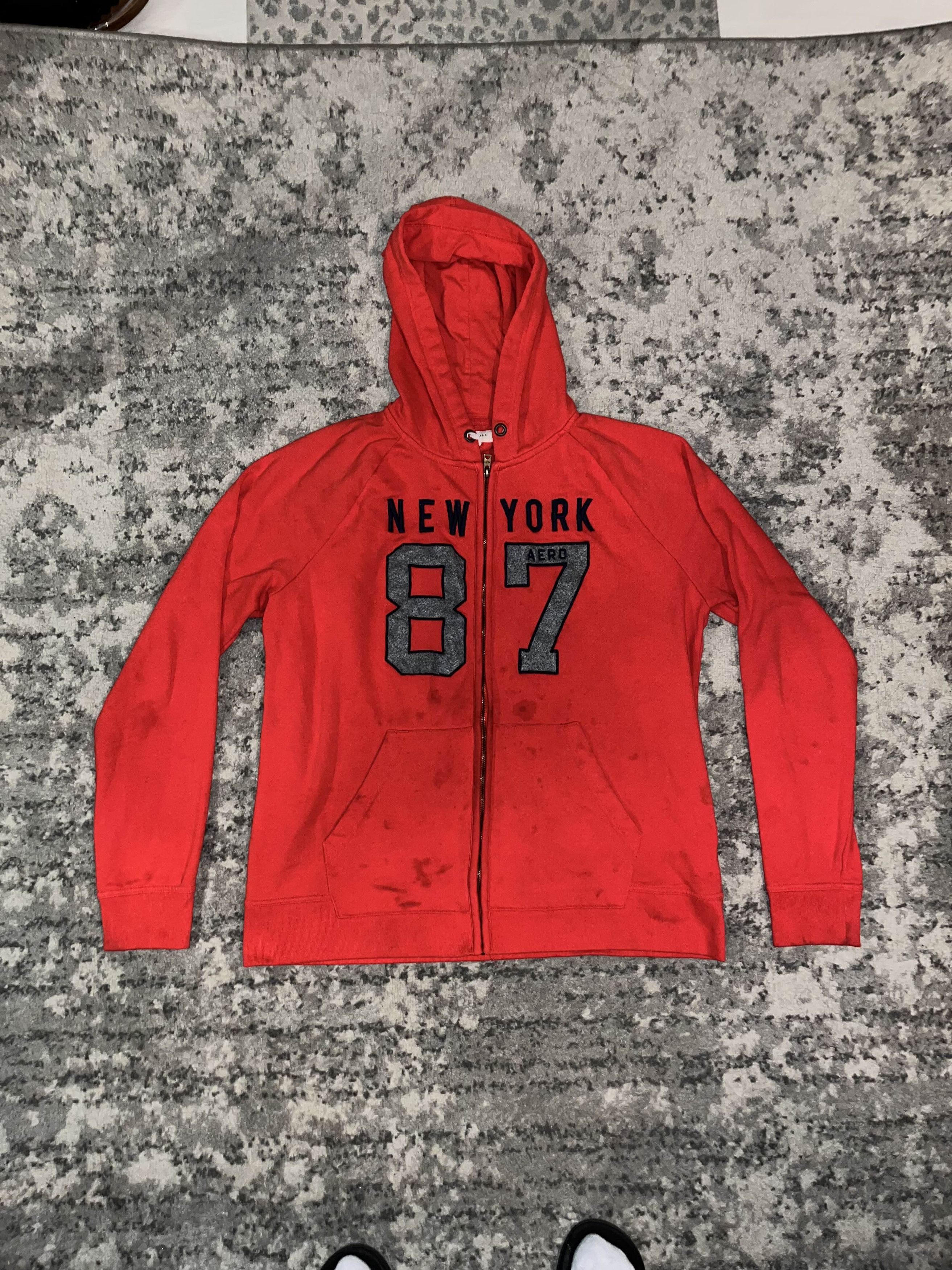 Aeropostale Y2K Aeropostale New York Zip Up Sweater Size US XL / EU 56 / 4 - 2 Thumbnail
