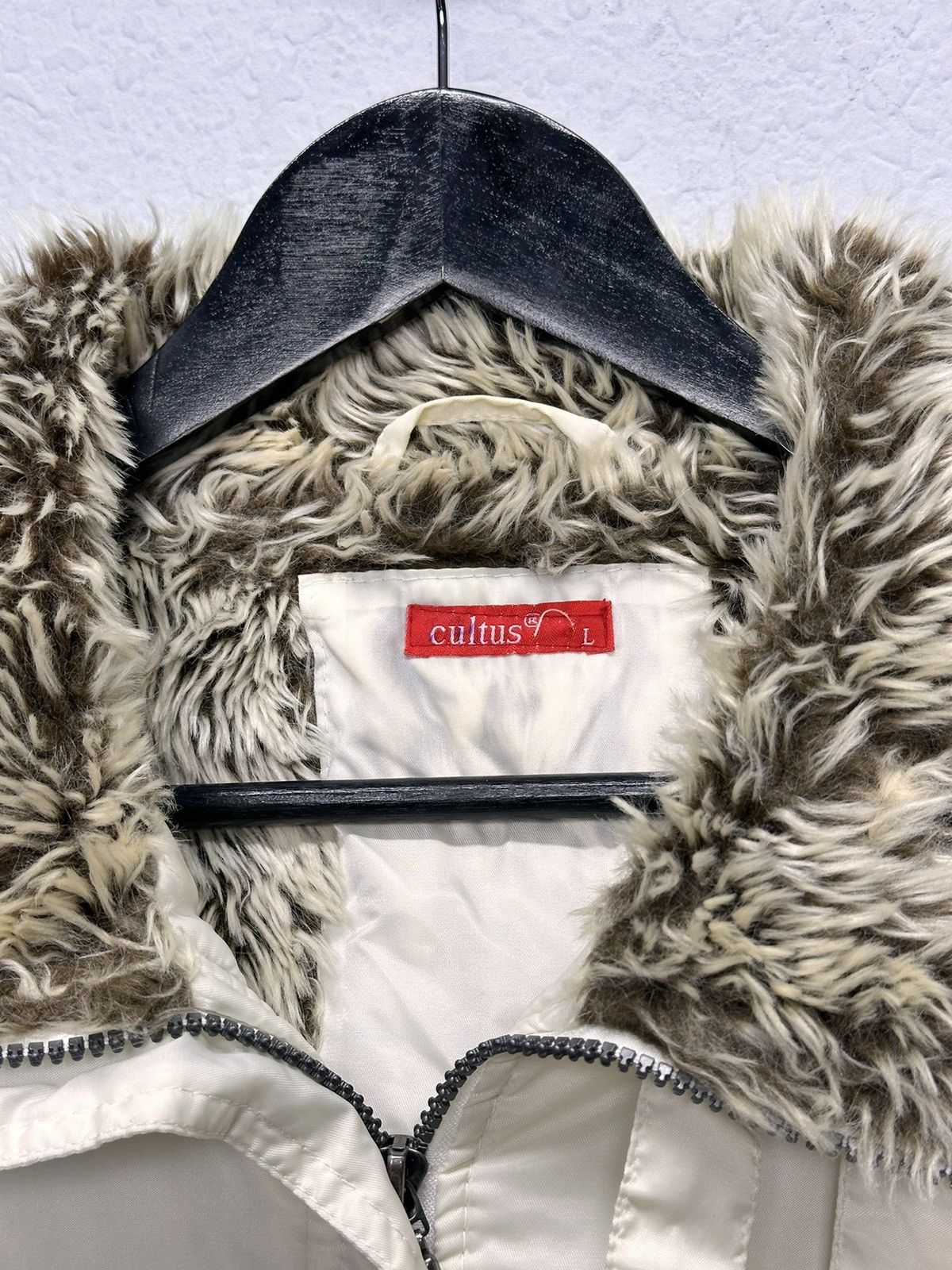 Le Grande Bleu (L.G.B.) Vintage Army Military Fur Hood Jacket Y2K Utility Cropped Size M / US 6-8 / IT 42-44 - 7 Thumbnail