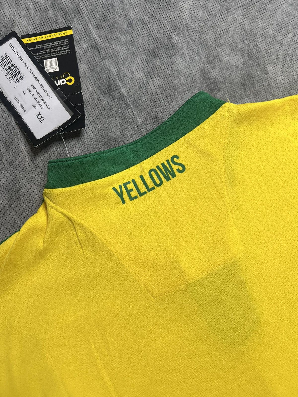 Errea Norwich City Football Shirt Errea XXL Home Kit Jersey 2016 Size US XXL / EU 58 / 5 - 13 Thumbnail