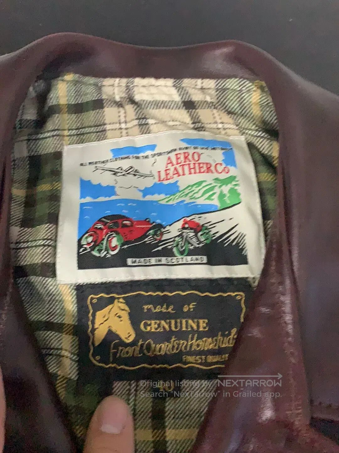 Aero Leathers Aero Leathers Motorcycle Jacket in Burgundy. Size US S / EU 44-46 / 1 - 2 Thumbnail