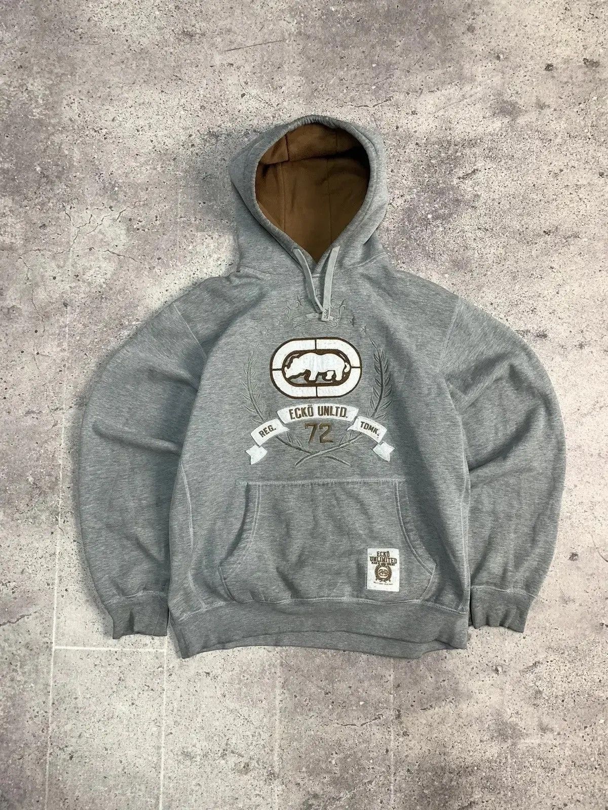 Japanese Brand × Vintage Vintage Hoodie Ecko street wear sk8 y2k faded Size US XL / EU 56 / 4 - 1 Thumbnail