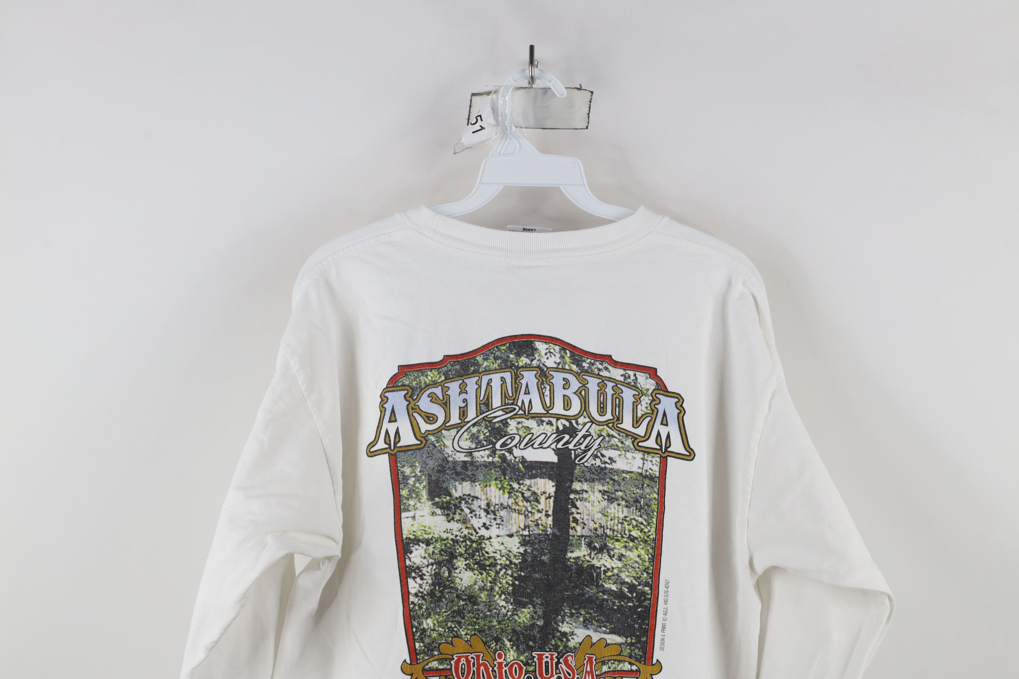 Vintage Vintage Cycling Ashtabula Ohio Long Sleeve T-Shirt USA Size US L / EU 52-54 / 3 - 13 Thumbnail