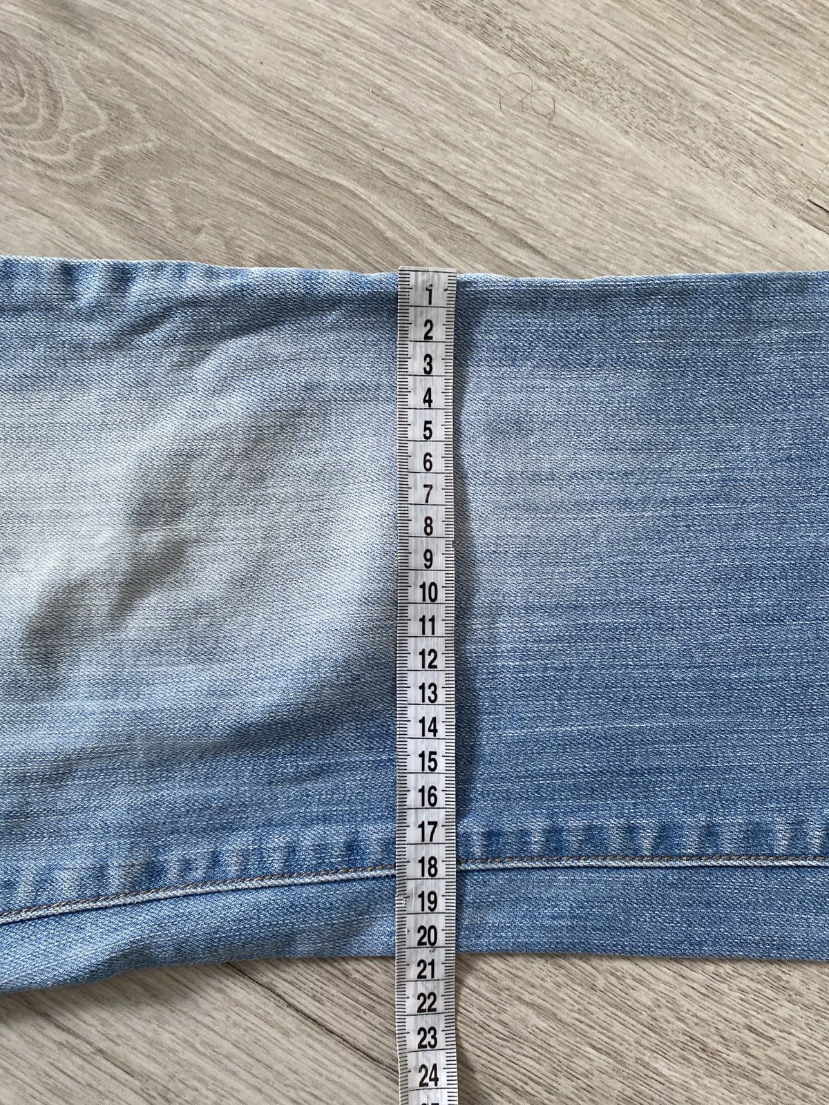 Japanese Brand 00s Archive Flared Jeans Uneven Wash Grunge Tokyo Size US 31 - 15 Thumbnail