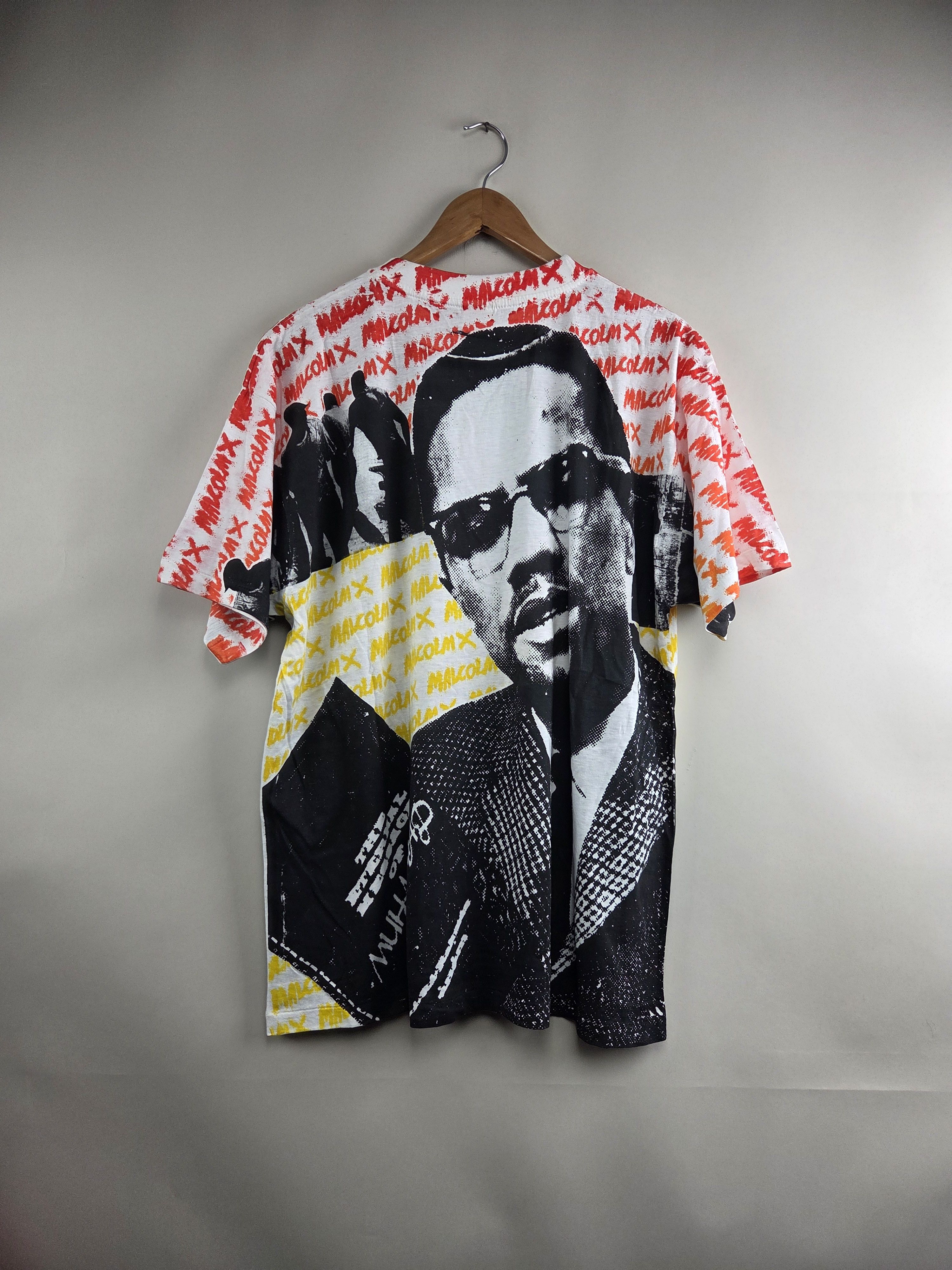 Band Tees × Rap Tees × Vintage 90s Malcolm X The heritage of Muhammad All over print L Size US L / EU 52-54 / 3 - 5 Thumbnail