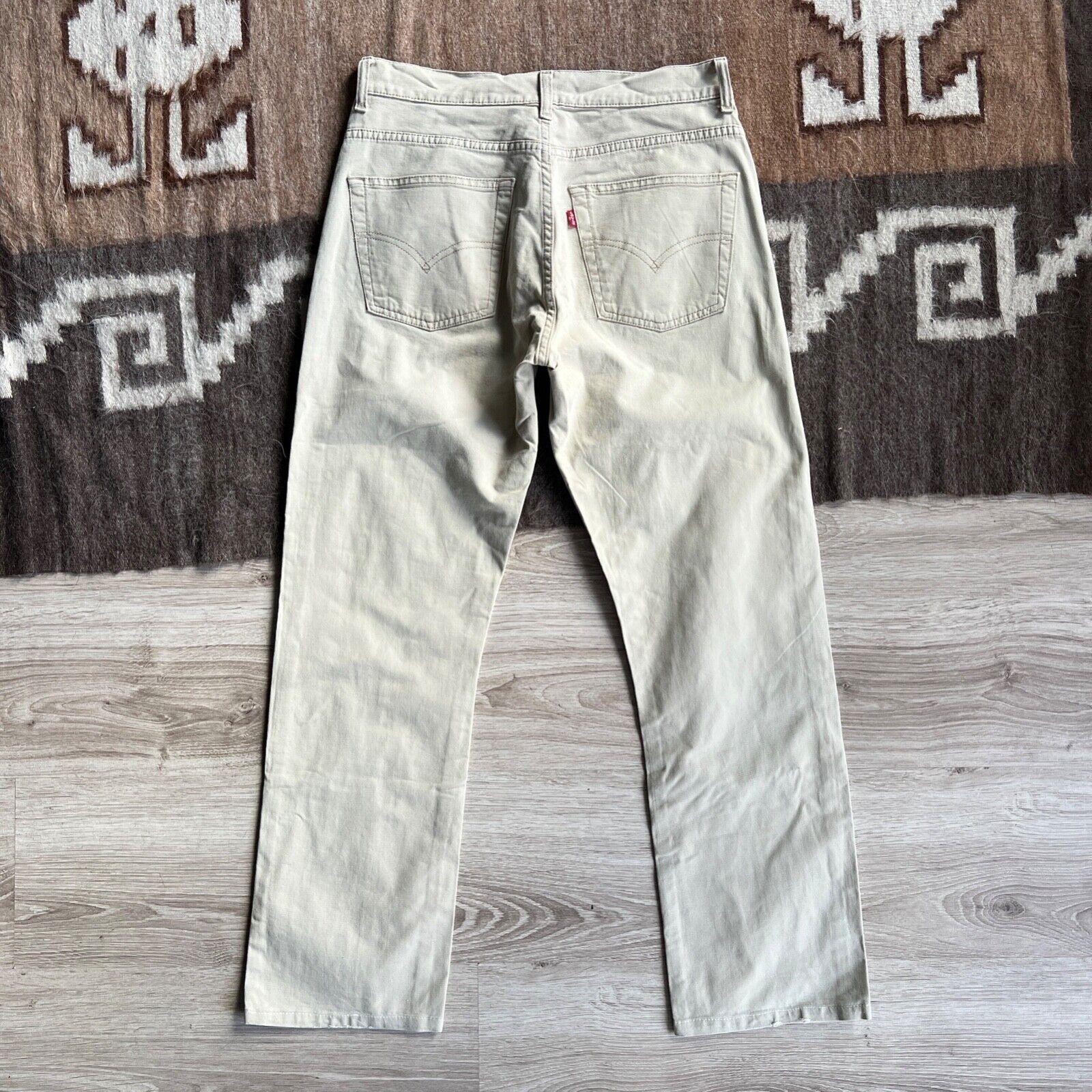 Levi's Levi's Vintage Beige Cotton Pants 8900AC Size US 31 - 1 Thumbnail