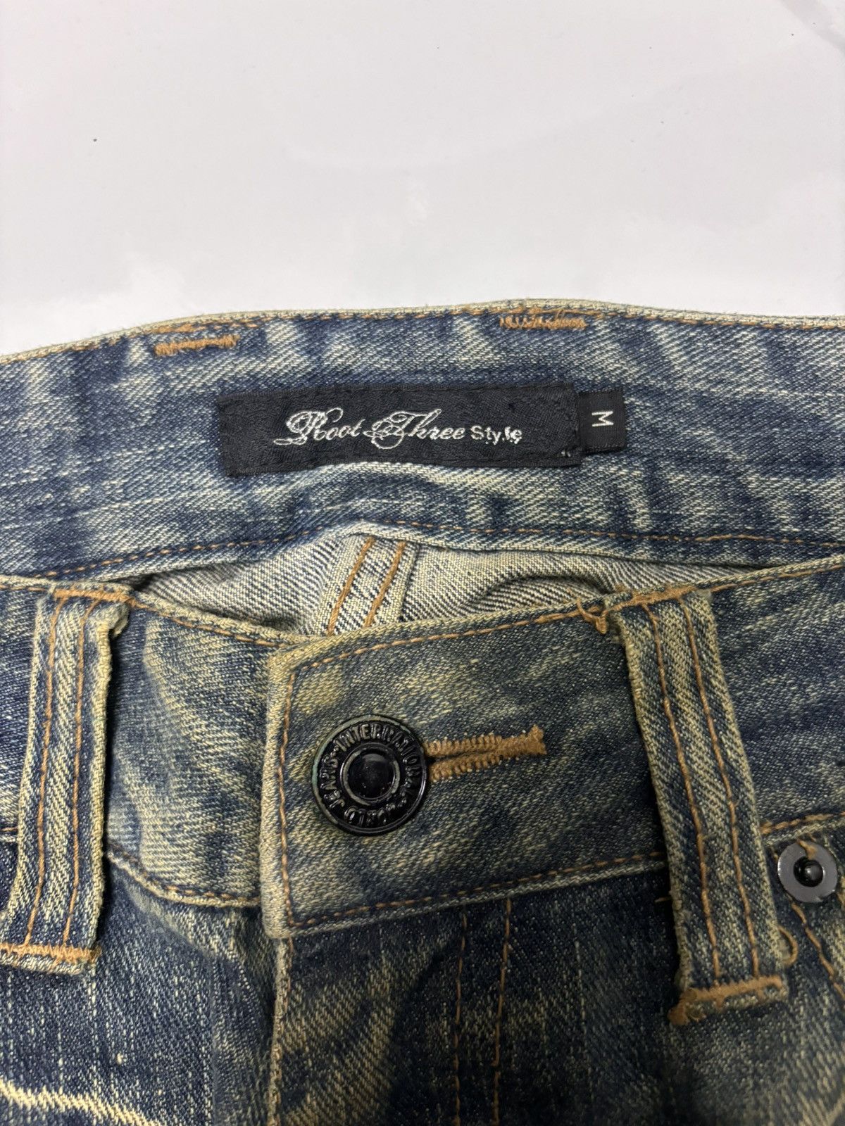 Hysteric Glamour × If Six Was Nine × Japanese Brand ROOT THREE STYLE DISTRESSED PUNK STYLE DENIM PANTS JEANS Size US 32 / EU 48 - 10 Thumbnail