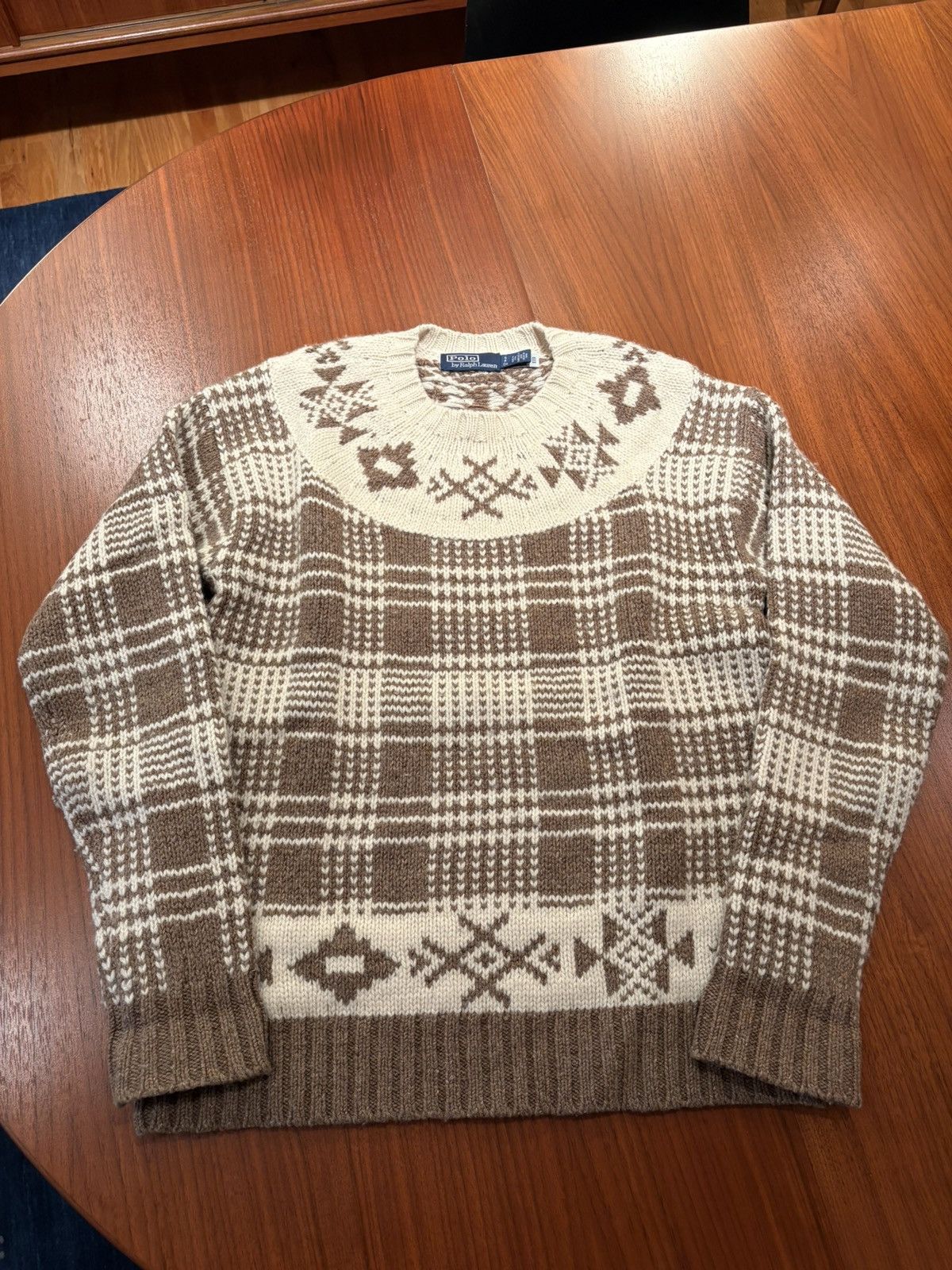Polo Ralph Lauren POLO RALPH LAUREN NORDIC CREWNECK SWEATER SMALL Size US S / EU 44-46 / 1 - 1 Thumbnail