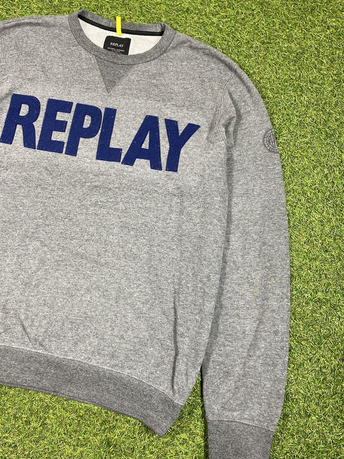 Replay Vintage Y2K Replay sweatshirt crewneck big logo size L Size US L / EU 52-54 / 3 - 2 Thumbnail