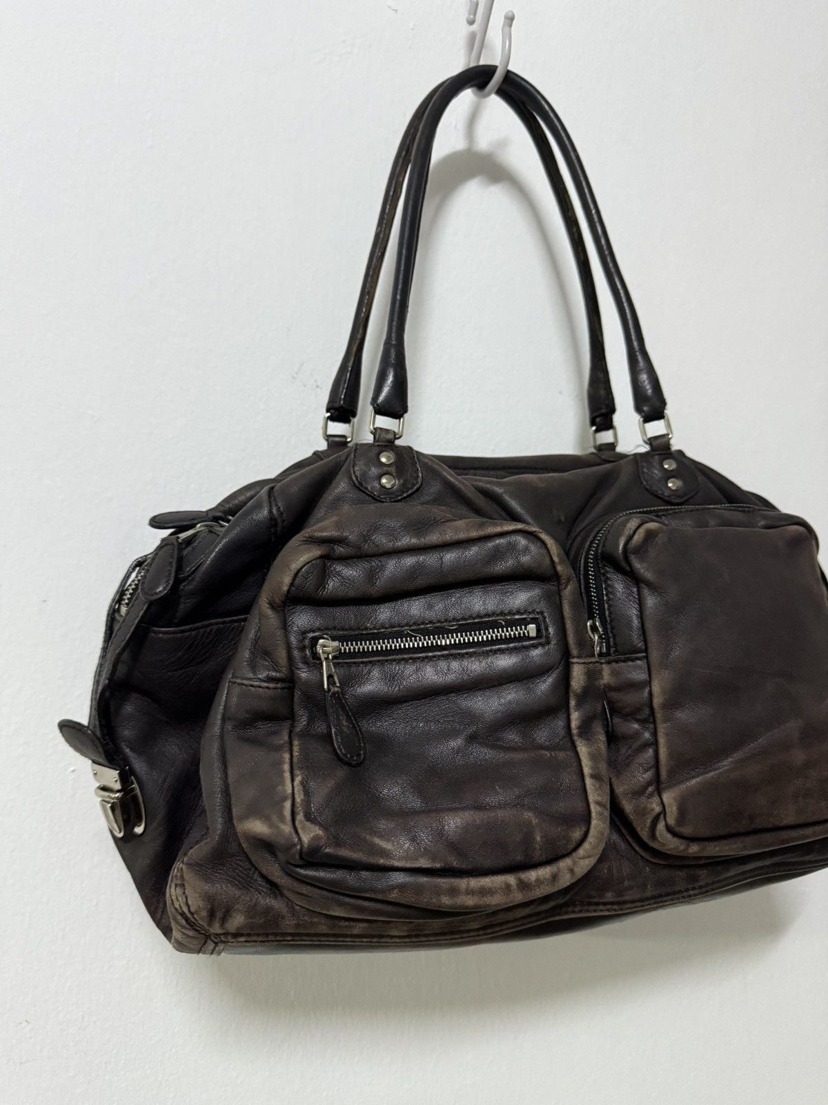 Balenciaga Balenciaga Cargo Multipocket black Patina Leather bag Size ONE SIZE - 3 Thumbnail
