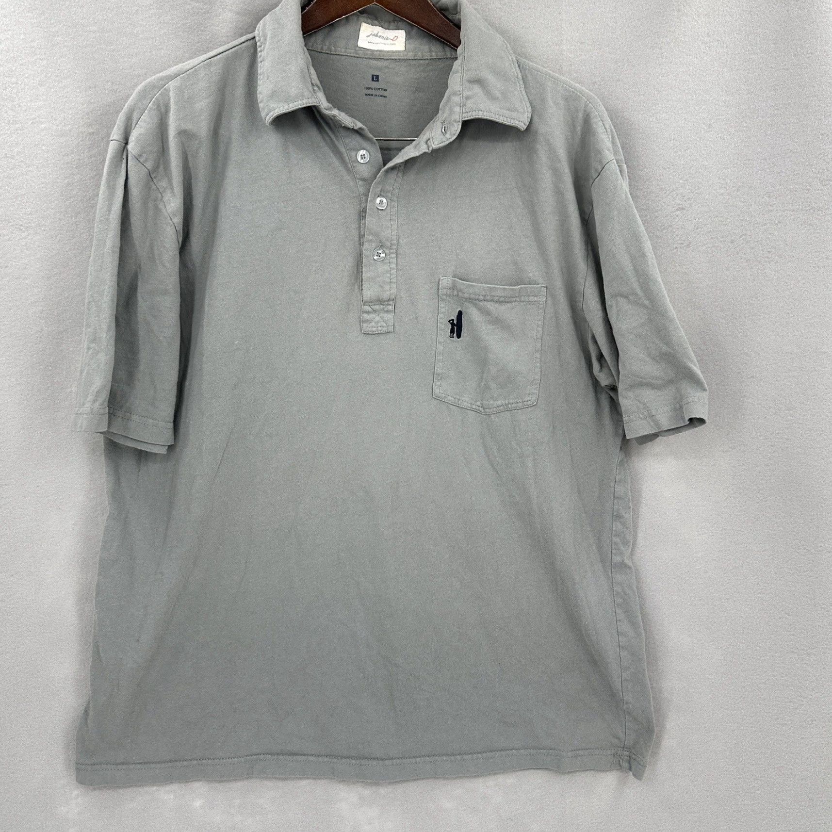 johnnie-O johnnie-O Polo Shirt Men L Gray Golf Dad Retro Sports Polo Shirt Mens L Gray Nike? Size US L / EU 52-54 / 3 - 3 Thumbnail
