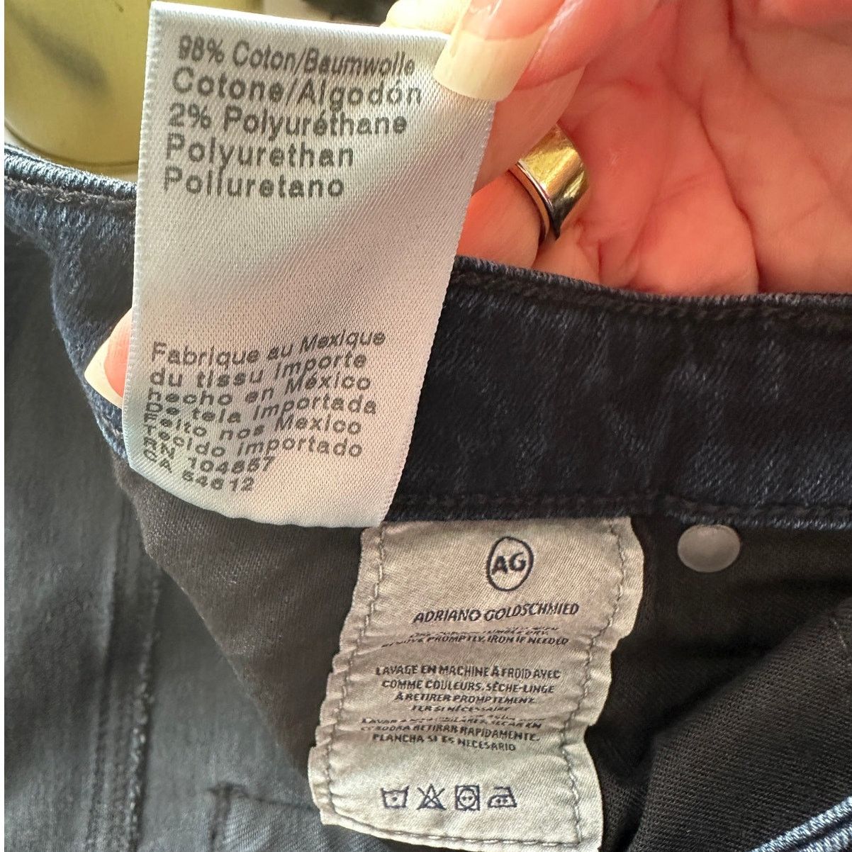 AG Adriano Goldschmied AG Adriano Whiskered The Prima Ankle Cigarette Ankle Jean 30 Size 30" / US 8 / IT 44 - 9 Thumbnail