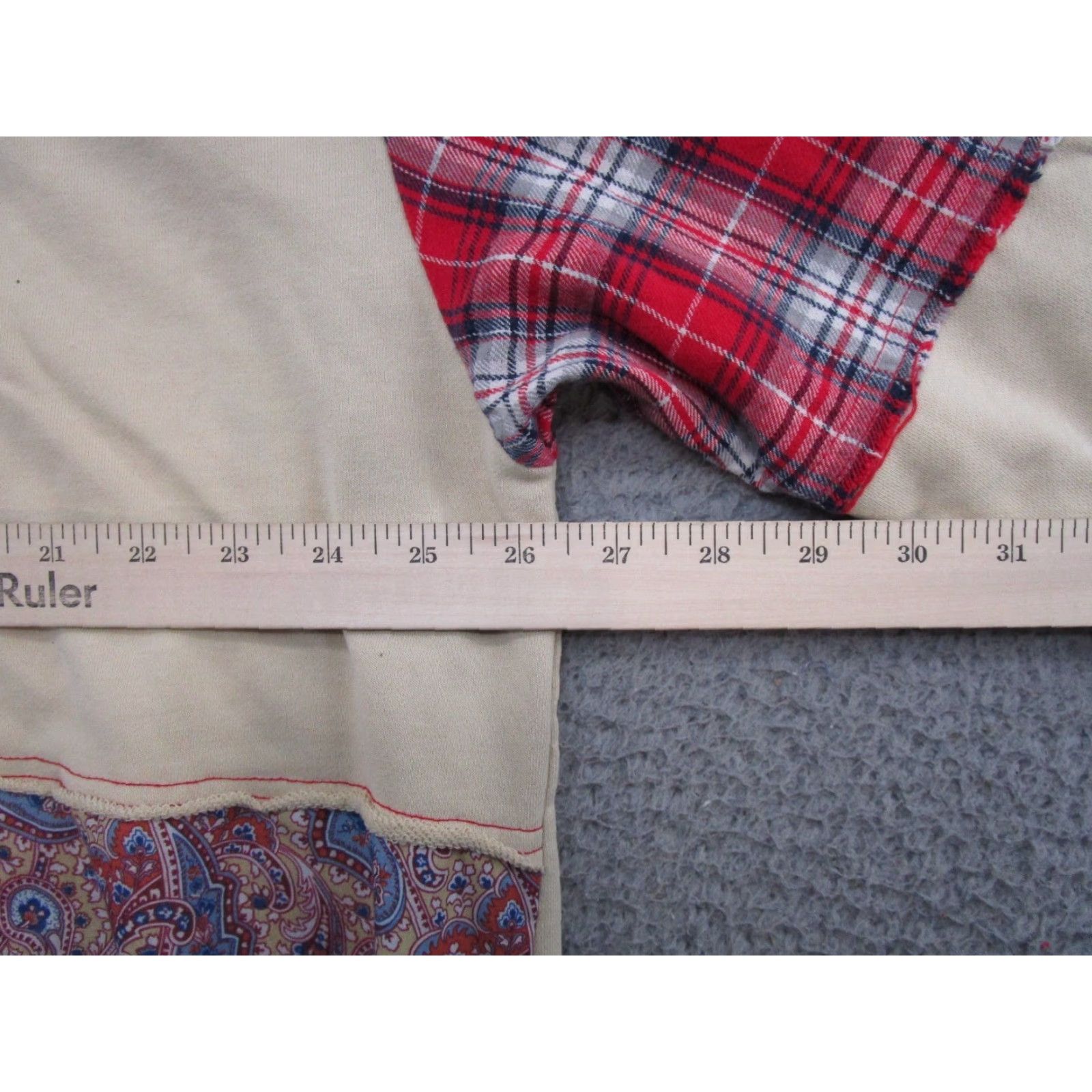 Vintage Oli & Hali Sweatshirt Women's Size M Boho Chic Oversized Patchwork Baggy READ Size M / US 6-8 / IT 42-44 - 7 Thumbnail
