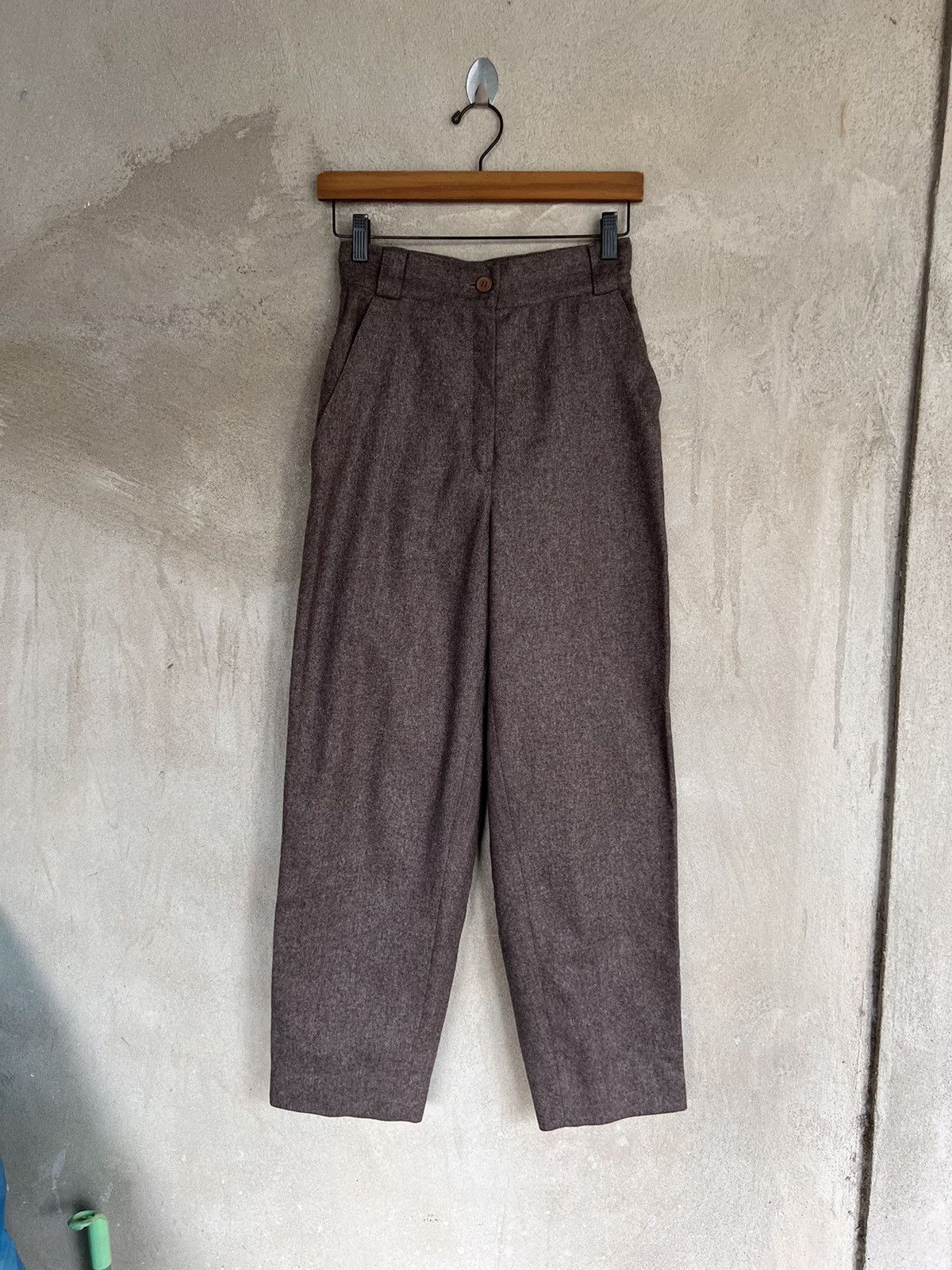 Versace Gianni Versace Baggy Wool Pant Size 26" / US 2 / IT 38 - 2 Thumbnail